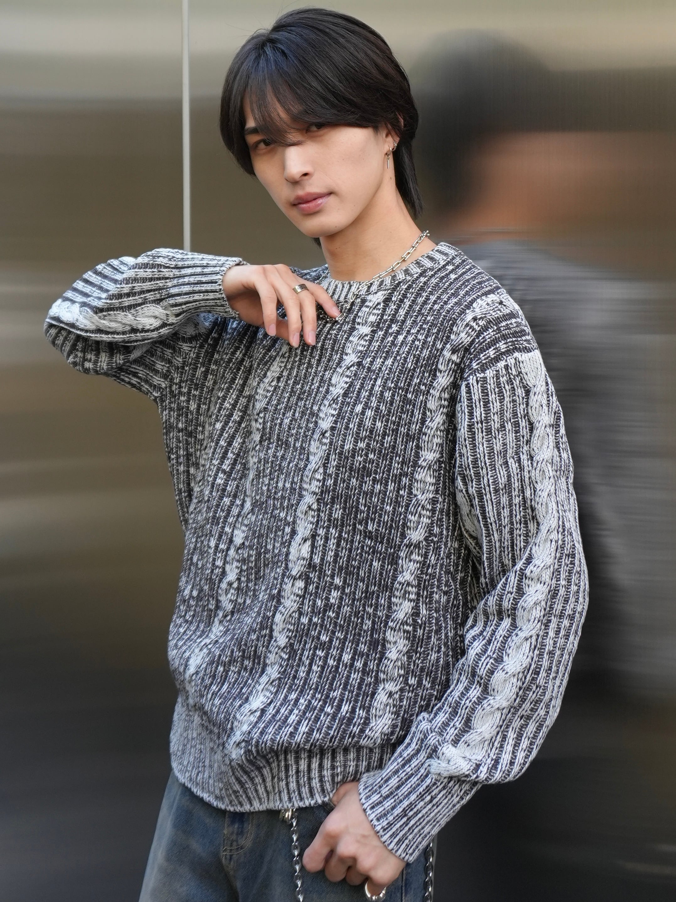 ALUDE SELECT】pearl line short tweed jacket | 【ALUDE】韓国メンズ