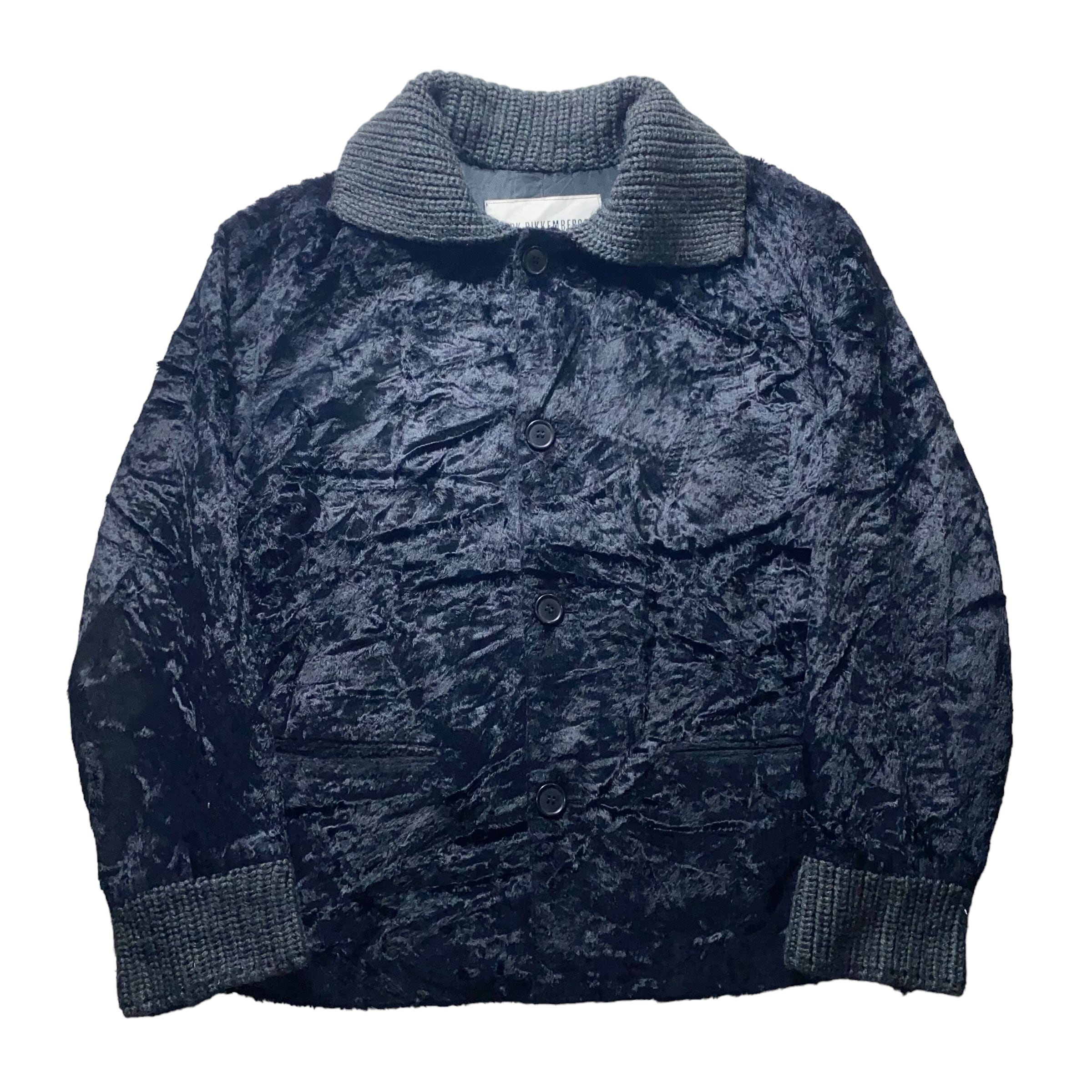 archive DIRK BIKKEMBERGS black velvet jacket | NOIR ONLINE