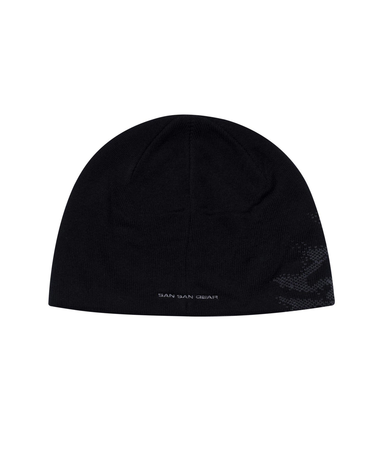 ☆[RESELL][SAN SAN GEAR] 23FW LOGO BEANIE BLACK 正規品 韓国