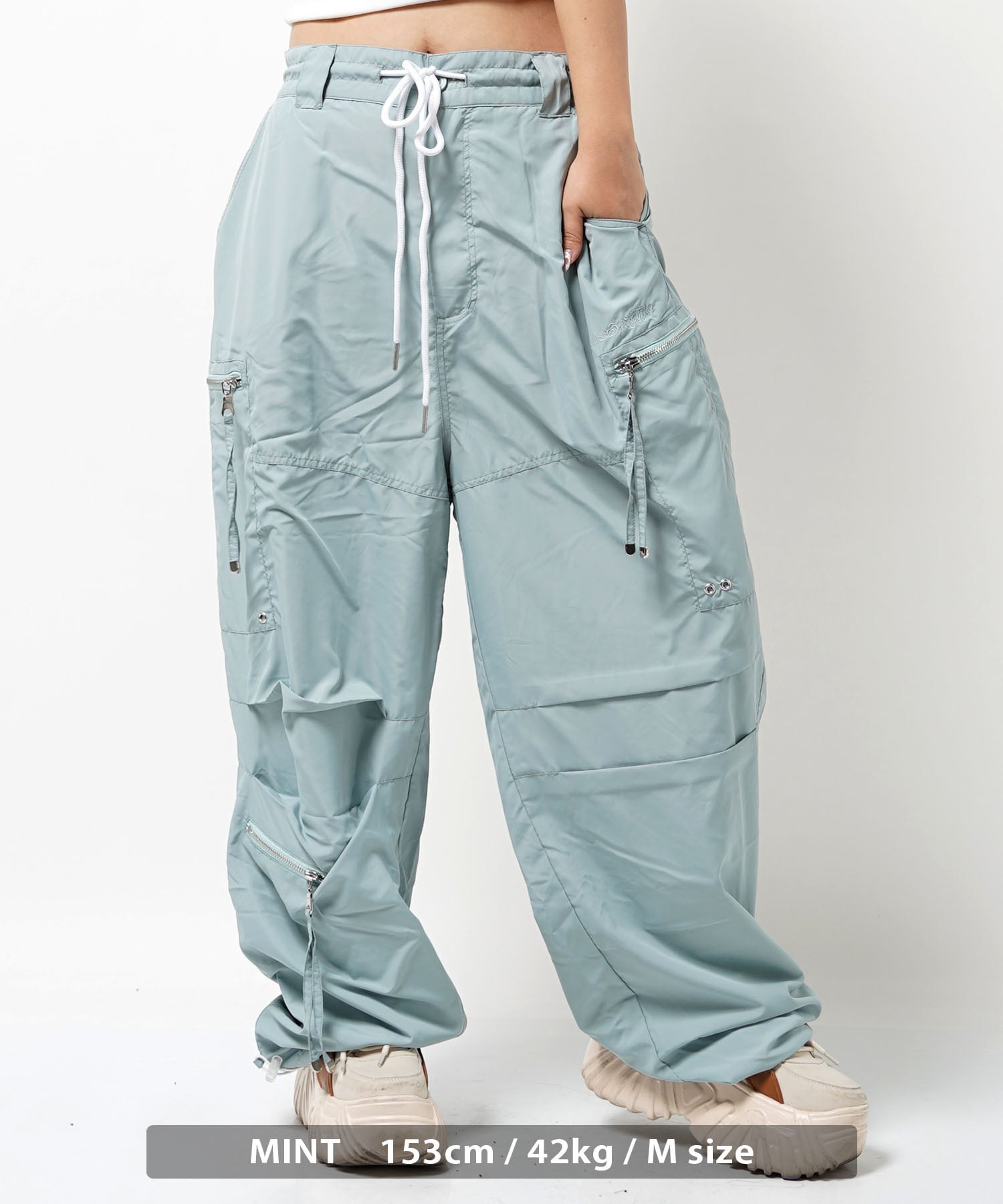 ◇ZIP使い ワイドカーゴパンツ◇ng-20224 | 1111clothing / ワンフォー