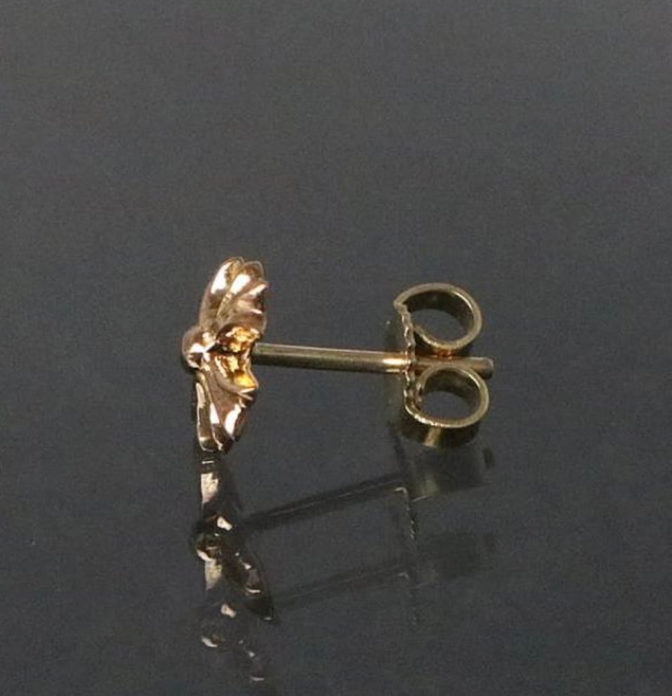 CHROME HEARTS クロムハーツ 22K CHプラス スタッド ピアス ゴールド