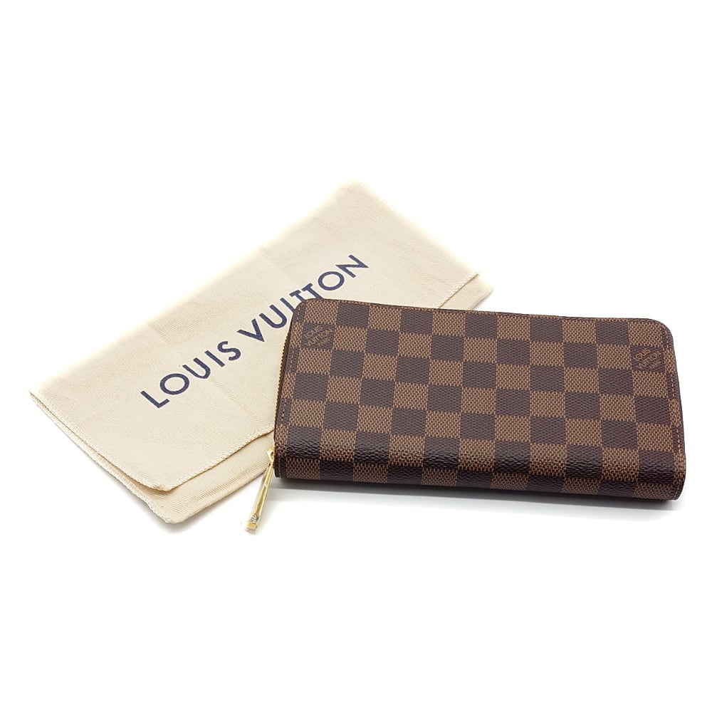 LOUIS VUITTON ルイ・ヴィトン 長財布 N41661 ダミエ・エベヌ ジッピー