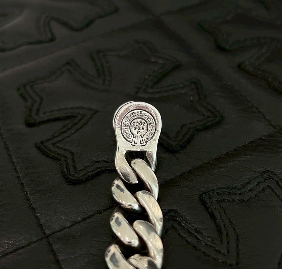 CHROME HEARTS × Rolling Stones Lip & Tongue Classic Chain Clip