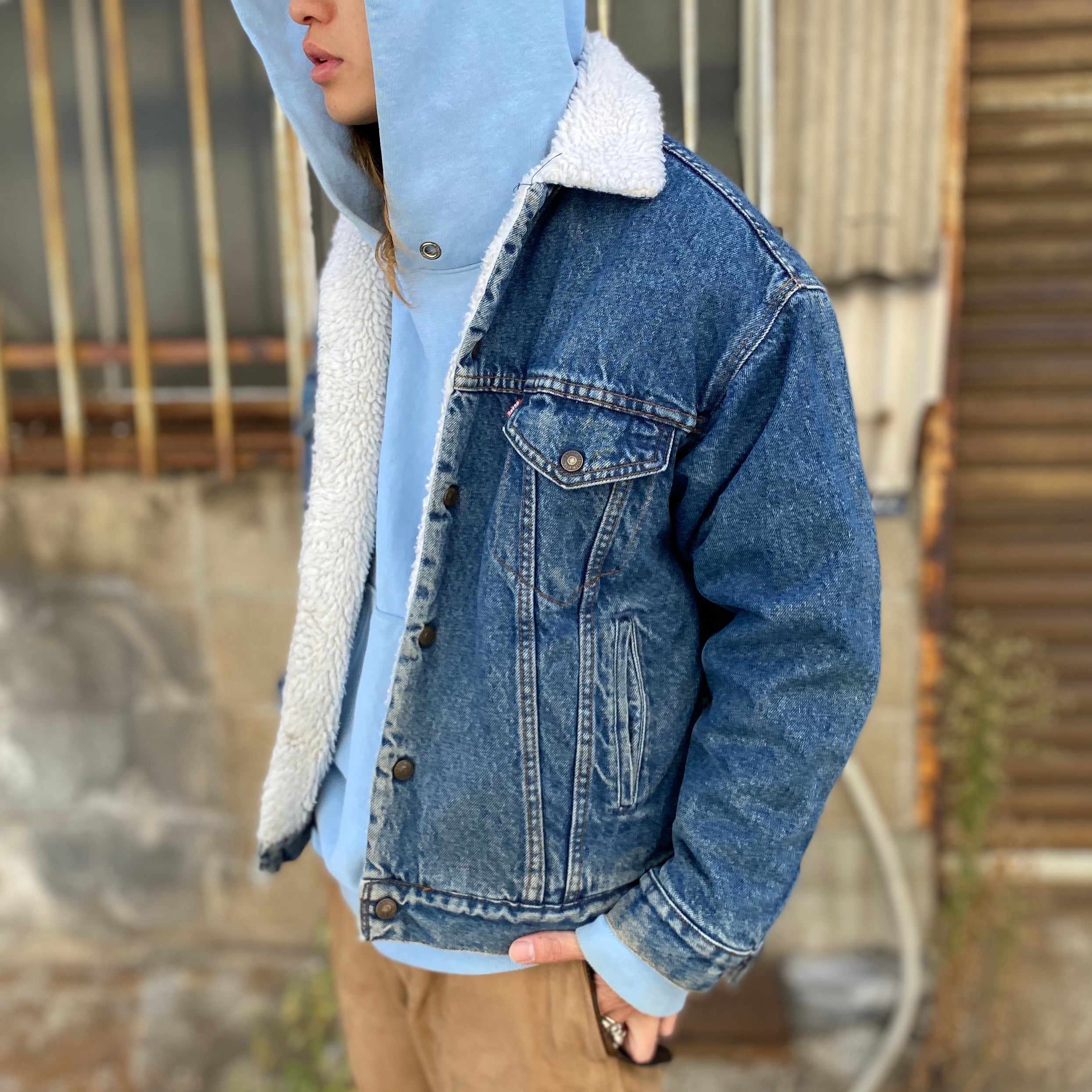 80〜90年代 ビンテージ USA製 Levi's リーバイス 70608 デニムボア