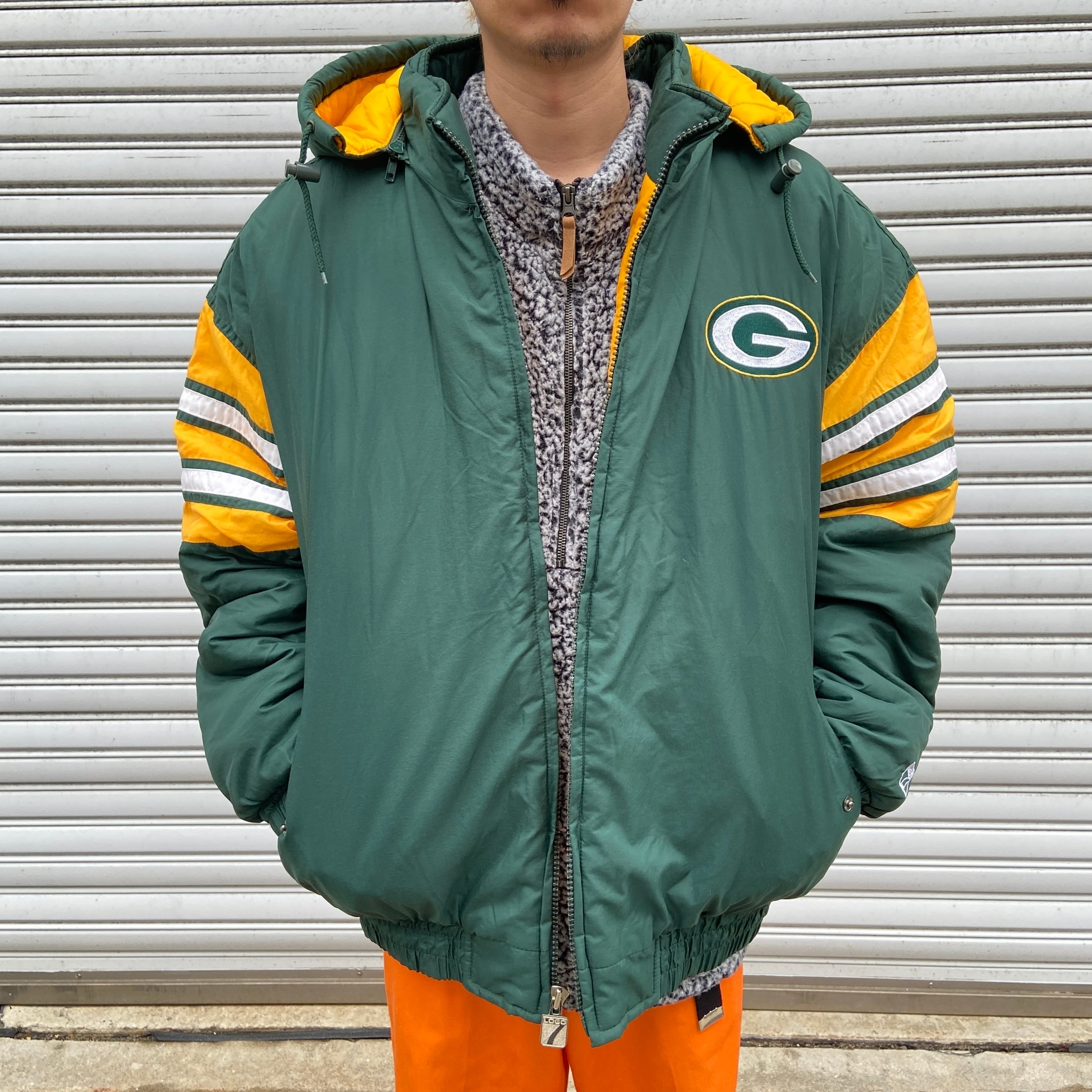 90s NFL グリーンベイパッカーズ 中綿キルティングチームブルゾン NFL