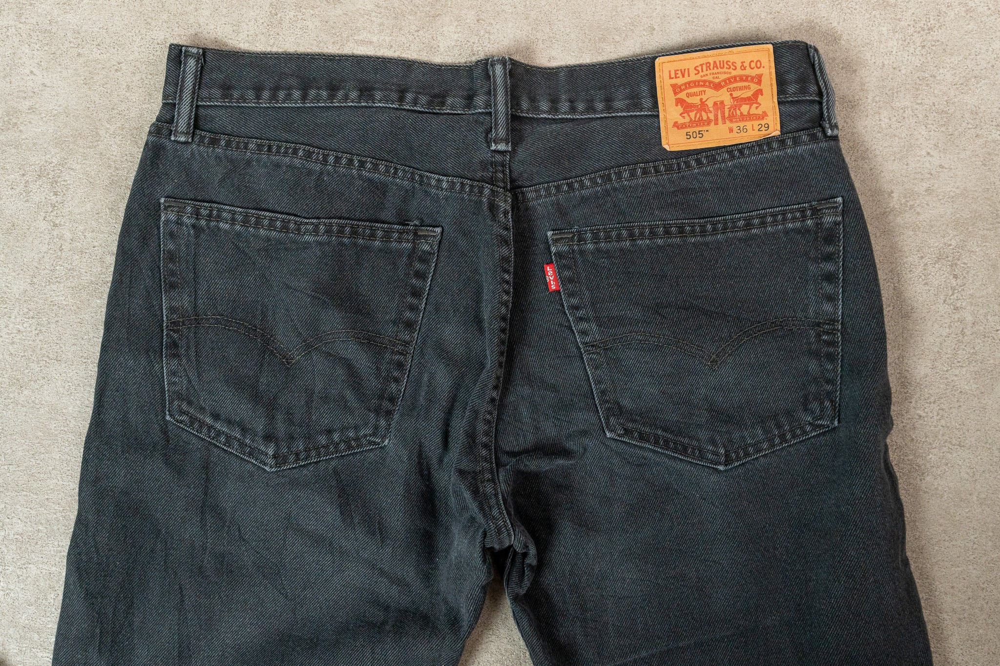 W36 L29】Levi's 505 Black Denim 