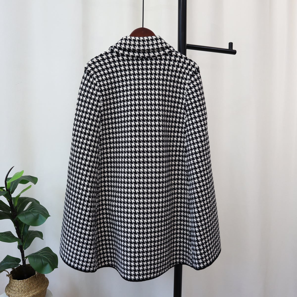 outer】千鳥格子ケープコート M26724 | nanastyle