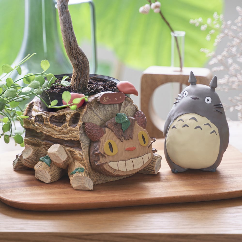 となりのトトロ プランターカバー / 小物入れ トトロと森のネコバス