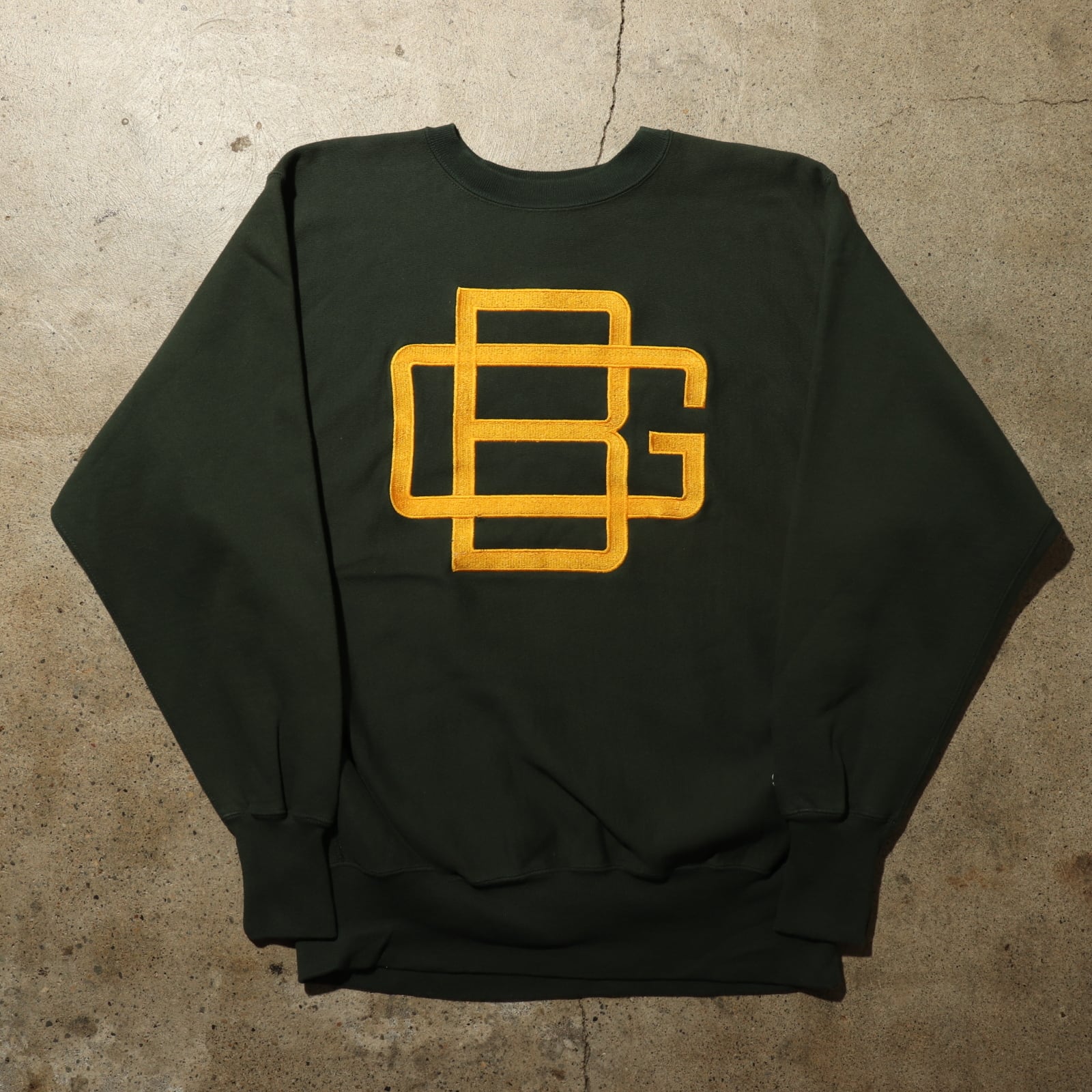 極美品 XL 90s 米国製 リバースウィーブ スウェット チャンピオン 緑