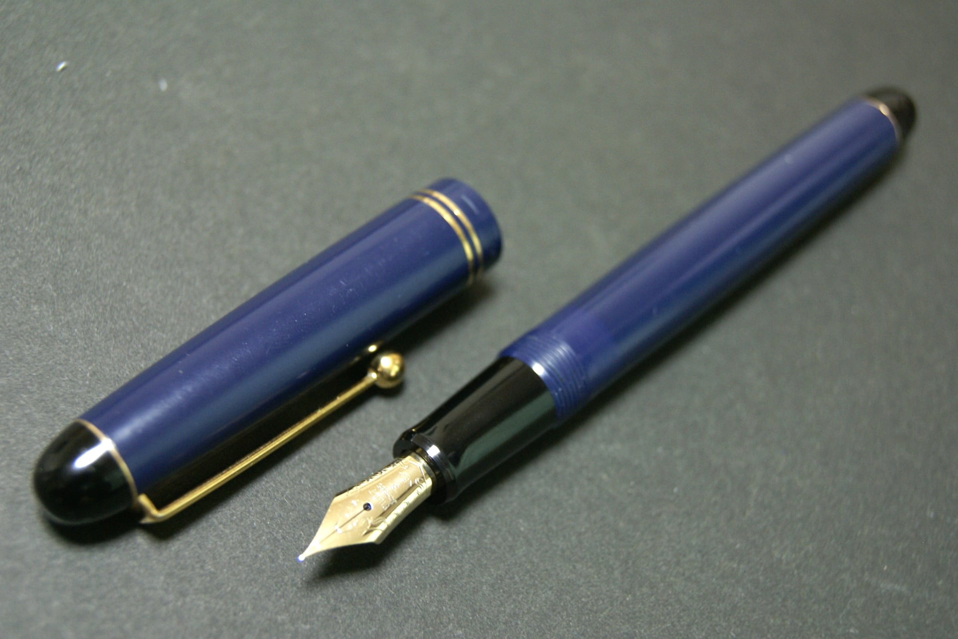 80s パイロット カスタム 67 PILOT CUSTOM 67 紺 （細字） 14K 01094