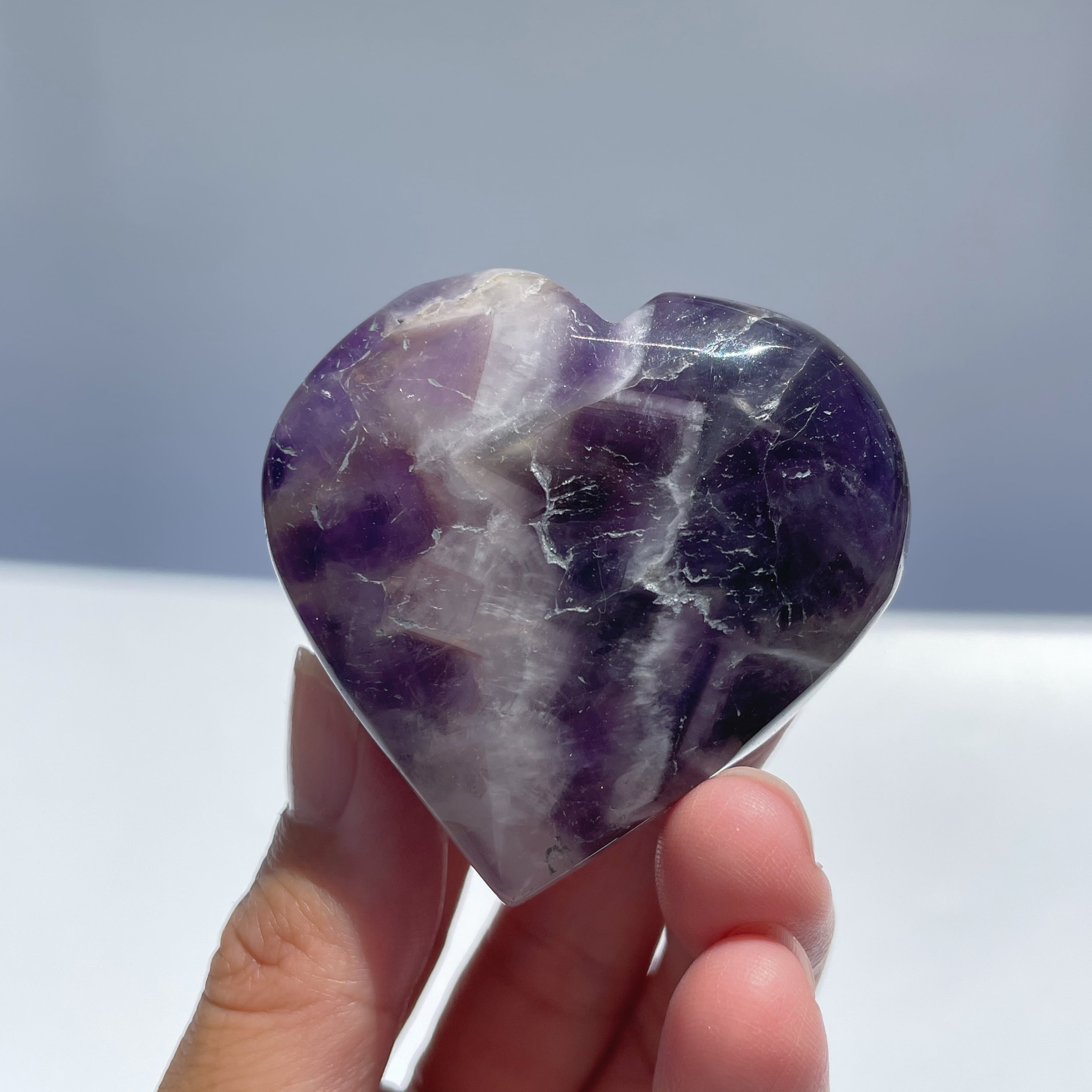 ドリームアメジスト ハート型24◇ Dream Amethyst ◇天然石・鉱物