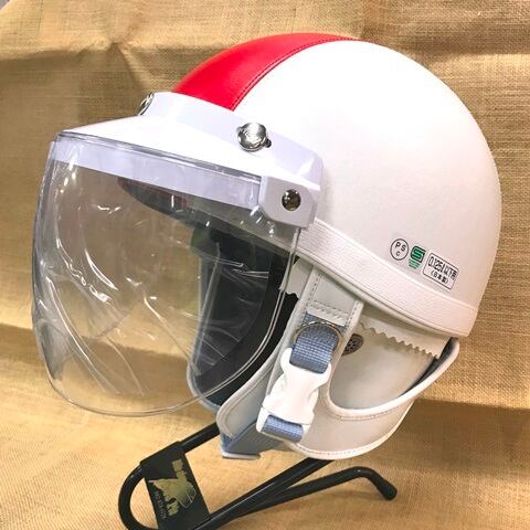 MACH マッハ ヘルメット FF レッド バイザーシールド付 フリー（57-60