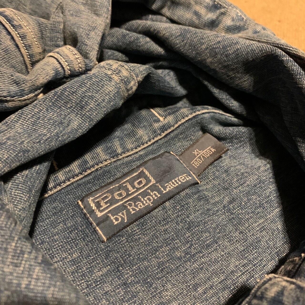 POLO by Ralph Lauren SalvageParka military hoodie denim pullover