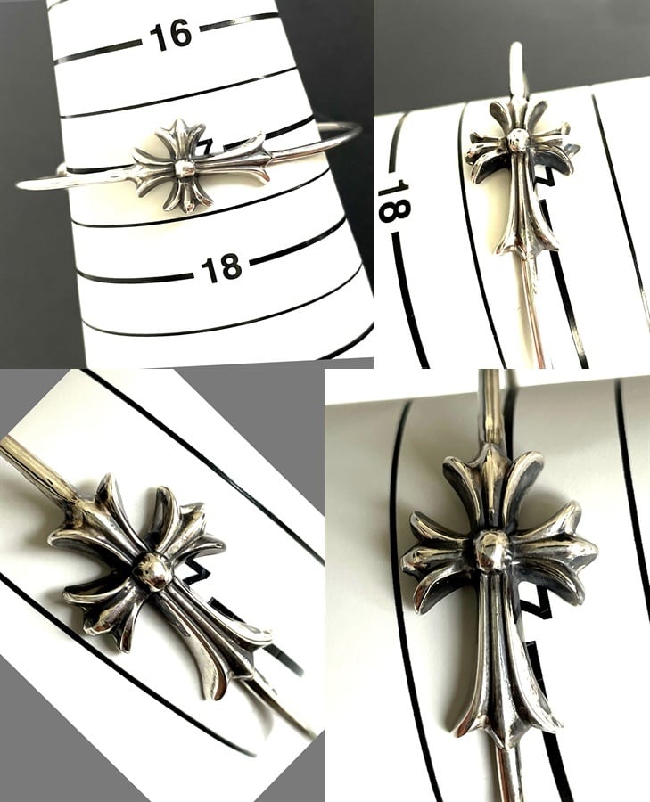 CHROME HEARTS クロムハーツ タイニー CH クロス スキニー バングル
