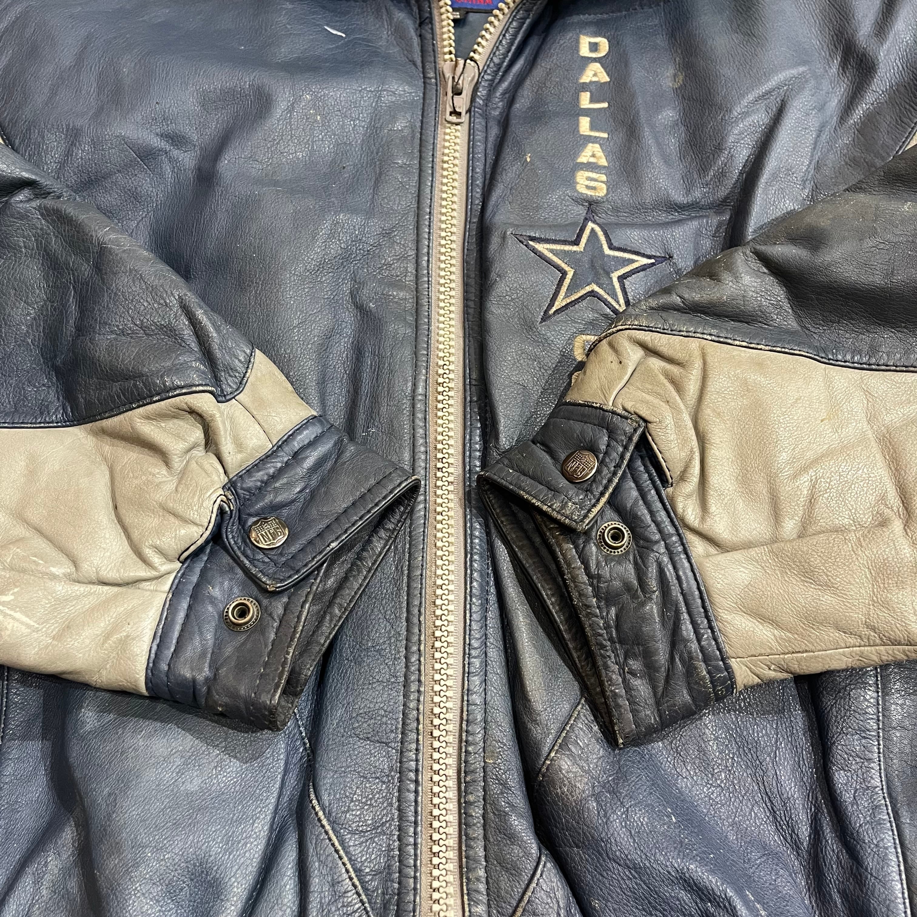 size:L【 DALLAS COWBOYS 】ダラス・カウボーイズ レザージャケット