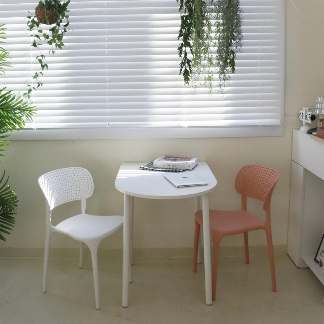 DD half moon table 800 / ハーフムーン ウッド ハーフラウンド