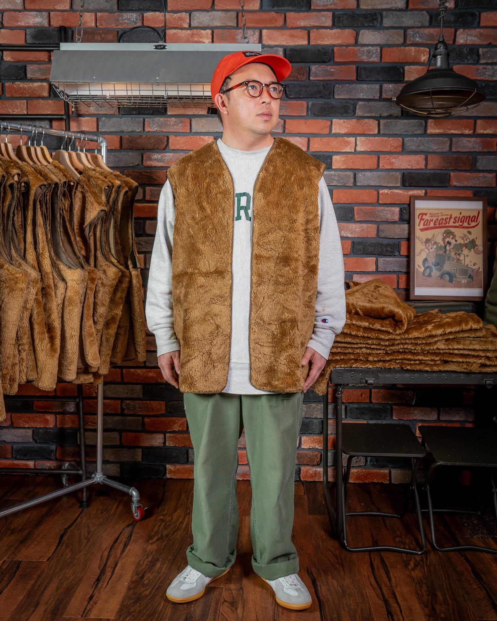 1warrant】Barbour Pile Linner Vest 