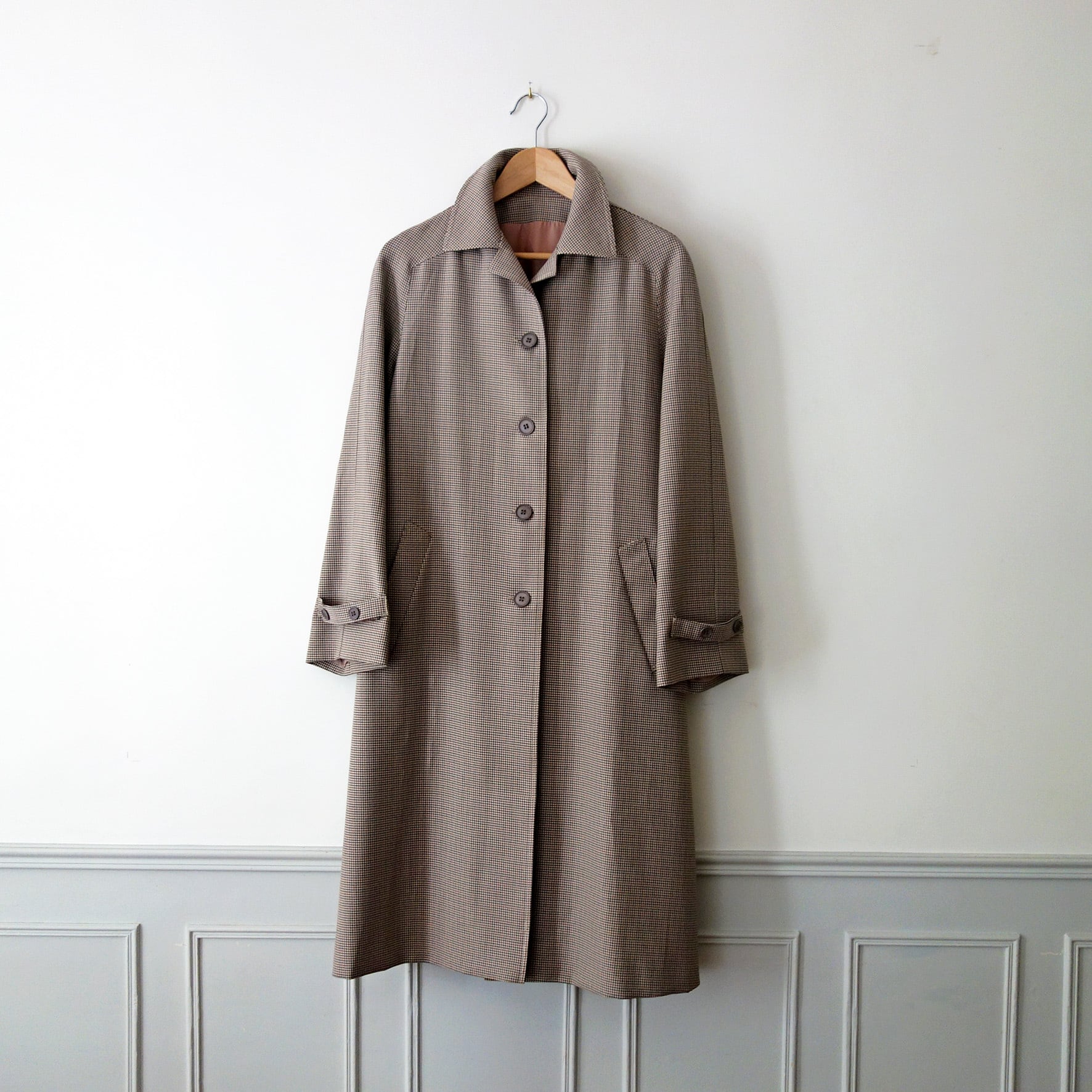 MADE IN FRANCE】ガンクラブチェックレインコート”IMPERMEABLE A