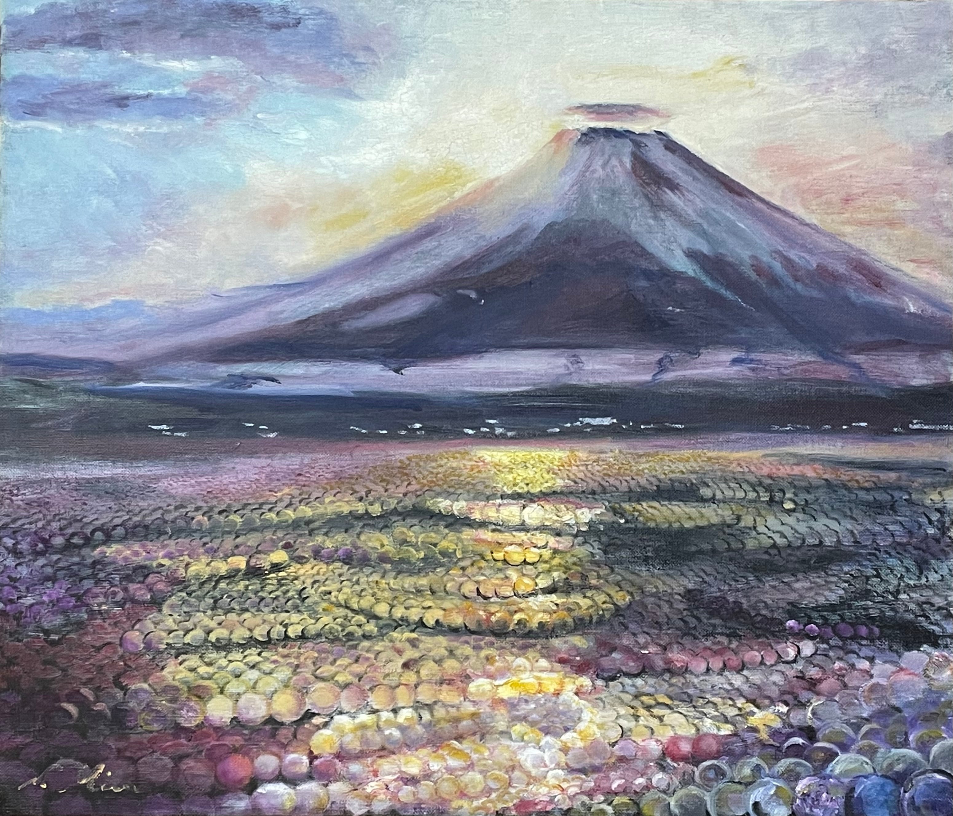 富士山』油絵10号 | Art -misu etsuki- Atelier風の通 三須絵月