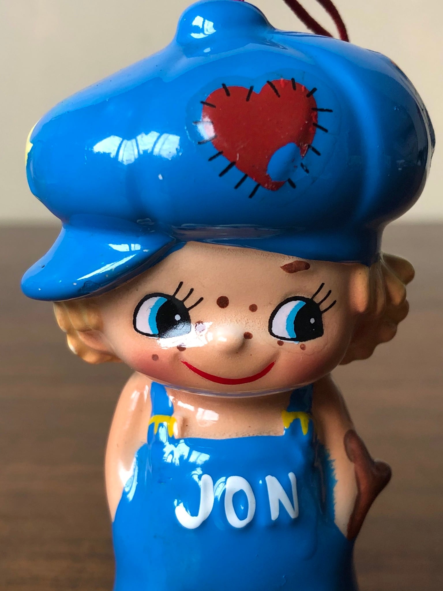昭和レトロ 内藤ルネ RUNE 陶器製のマスコット JONくん ファンシー雑貨