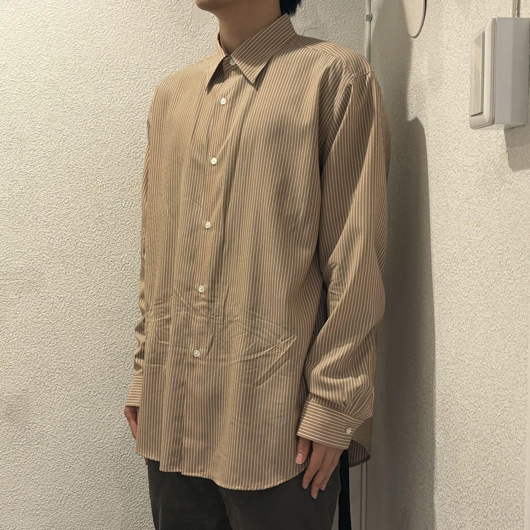 AURALEE オーラリー 24SS SUPER FINE WOOL STRIPE SHIRT シャツ SIZE4