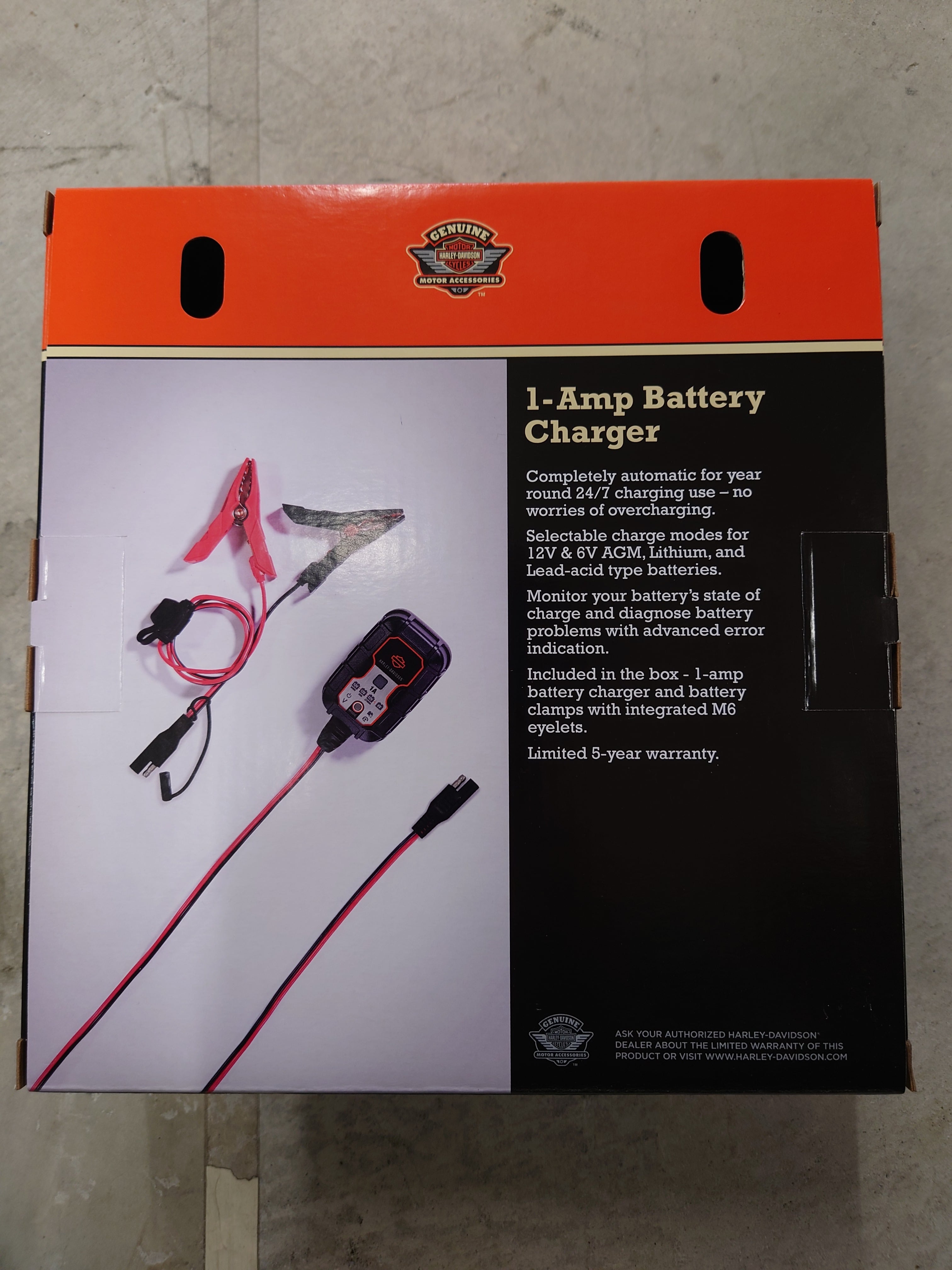 ハーレーダビッドソン純正 1AMP バッテリーチャージャー 66000306