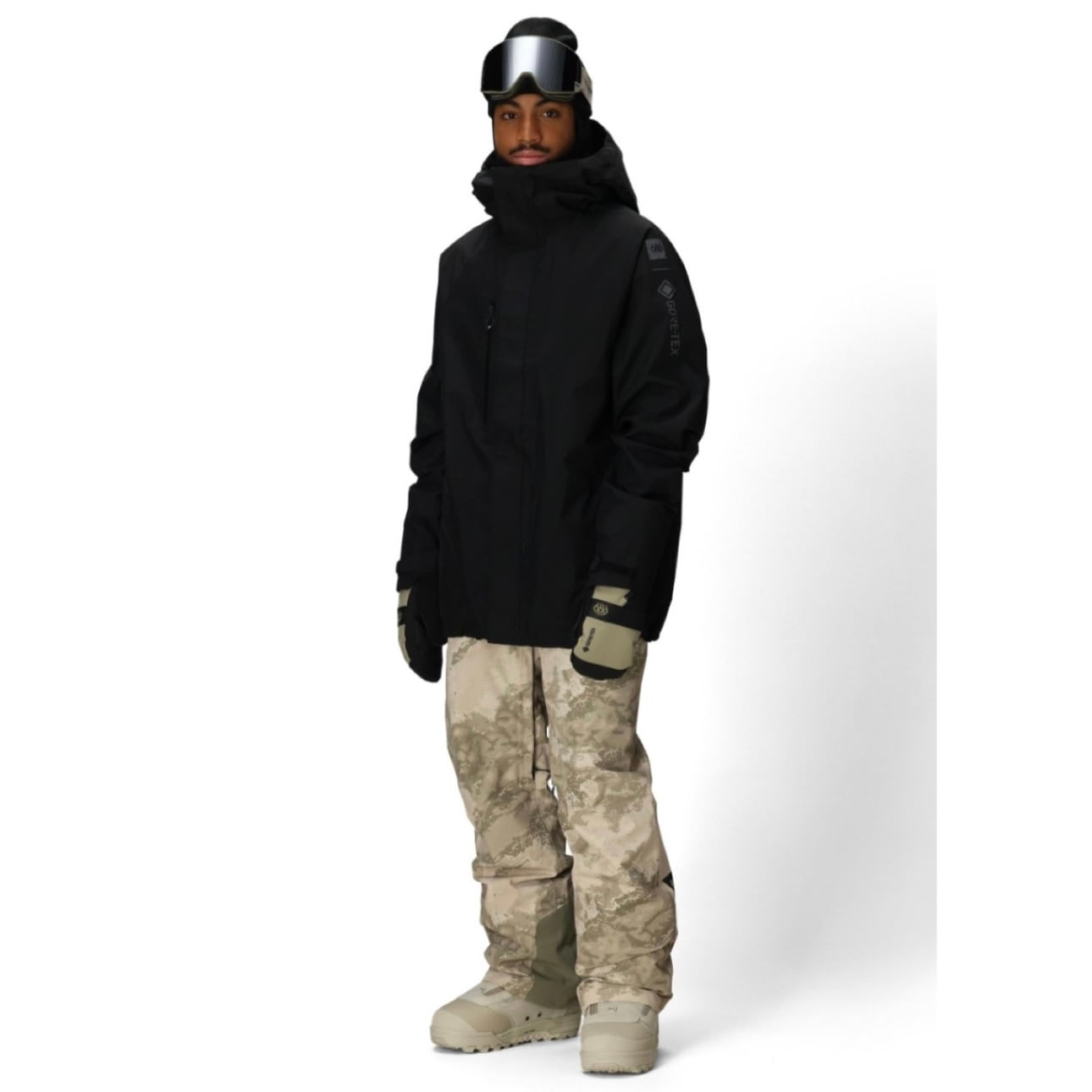 686 『 Men's GORE-TEX Core Shell Pant - Limestone Hemisphere Print