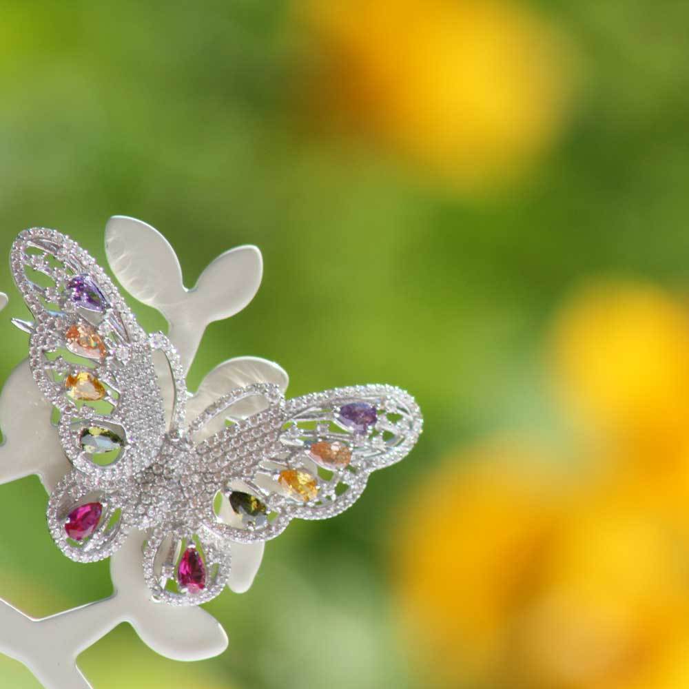 ひたむきアクセサリー】蝶ブローチ | 富良野 ひたむき 物産展