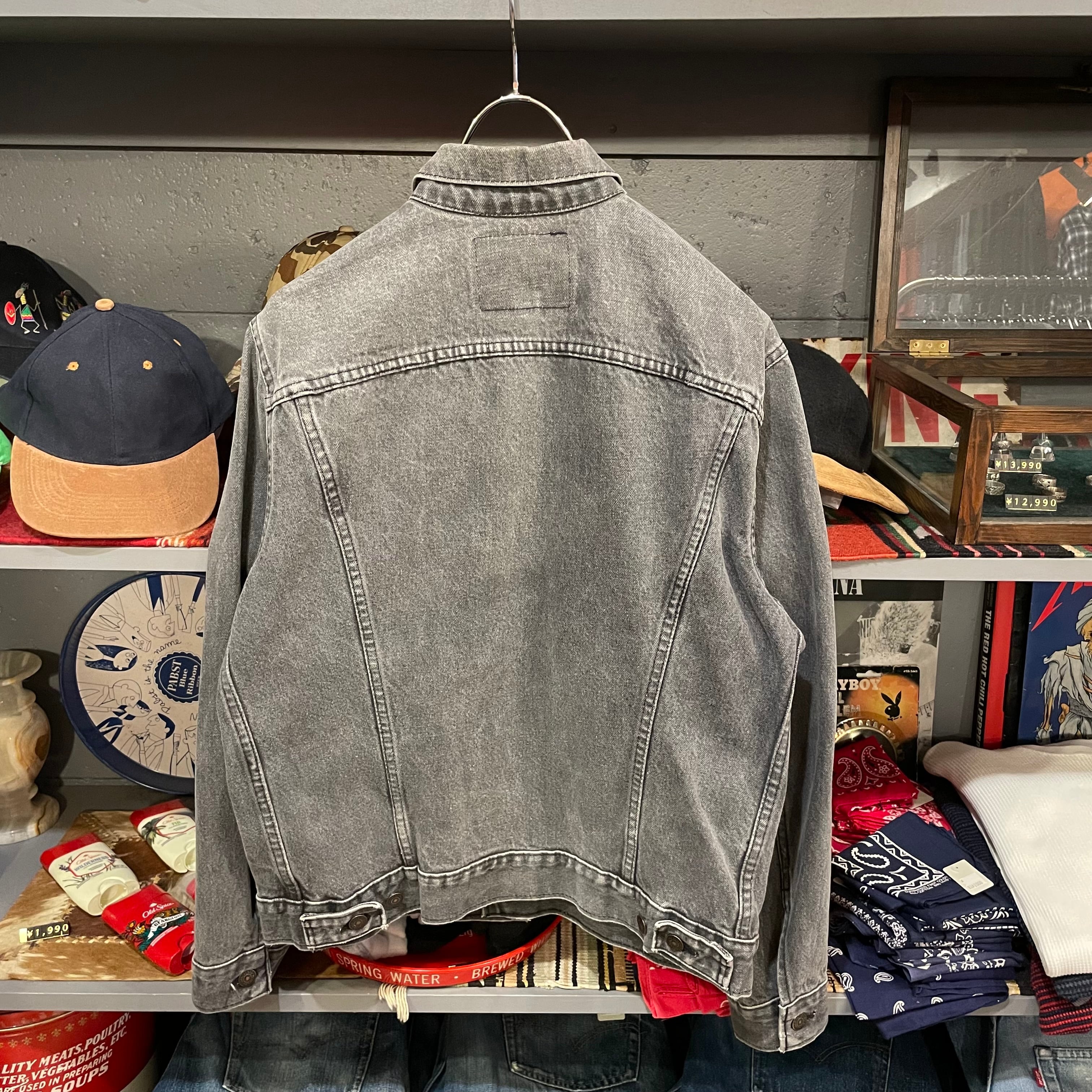 90s Levi's 先染めブラック デニムジャケット 38 日本製 70505 90s