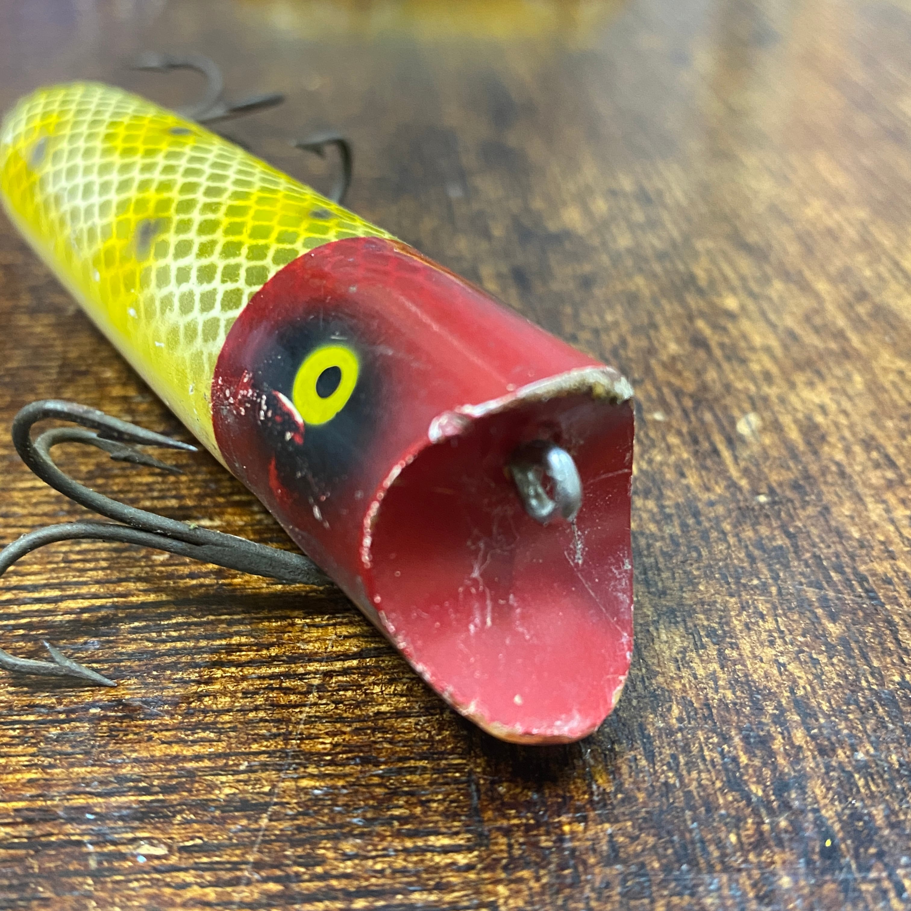 50s HEDDON Lucky13 / 黄目 首割れ /オールドヘドン ラッキー13 [1159