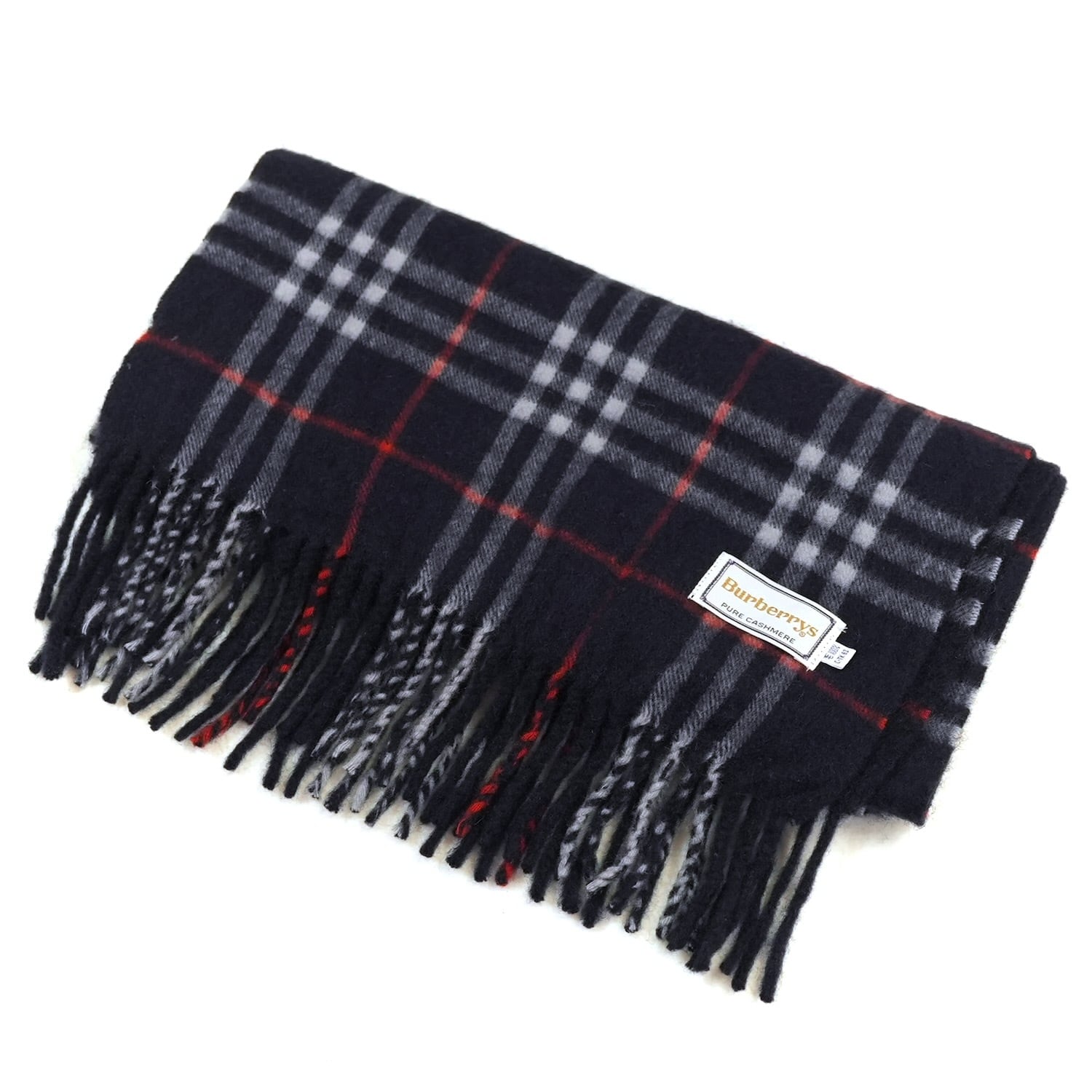BURBERRY チェック柄カシミヤマフラー BURBERRY】【スコットランド製