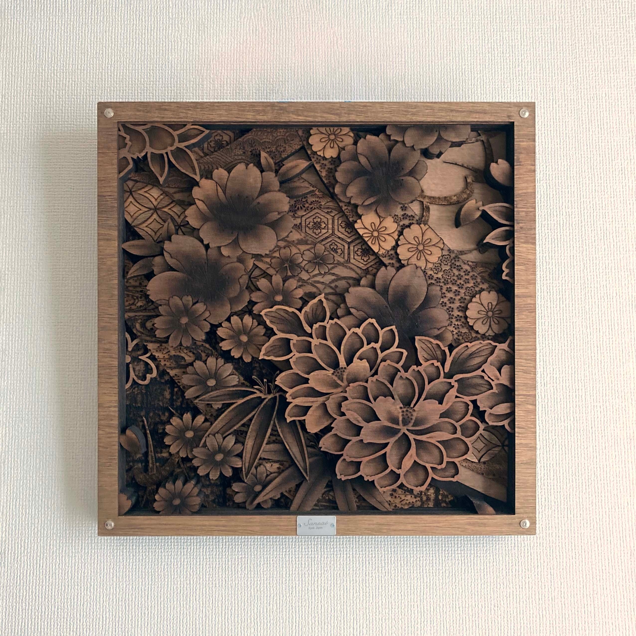 立体パネル】友禅尽くし Three-dimensional panel | Sansai