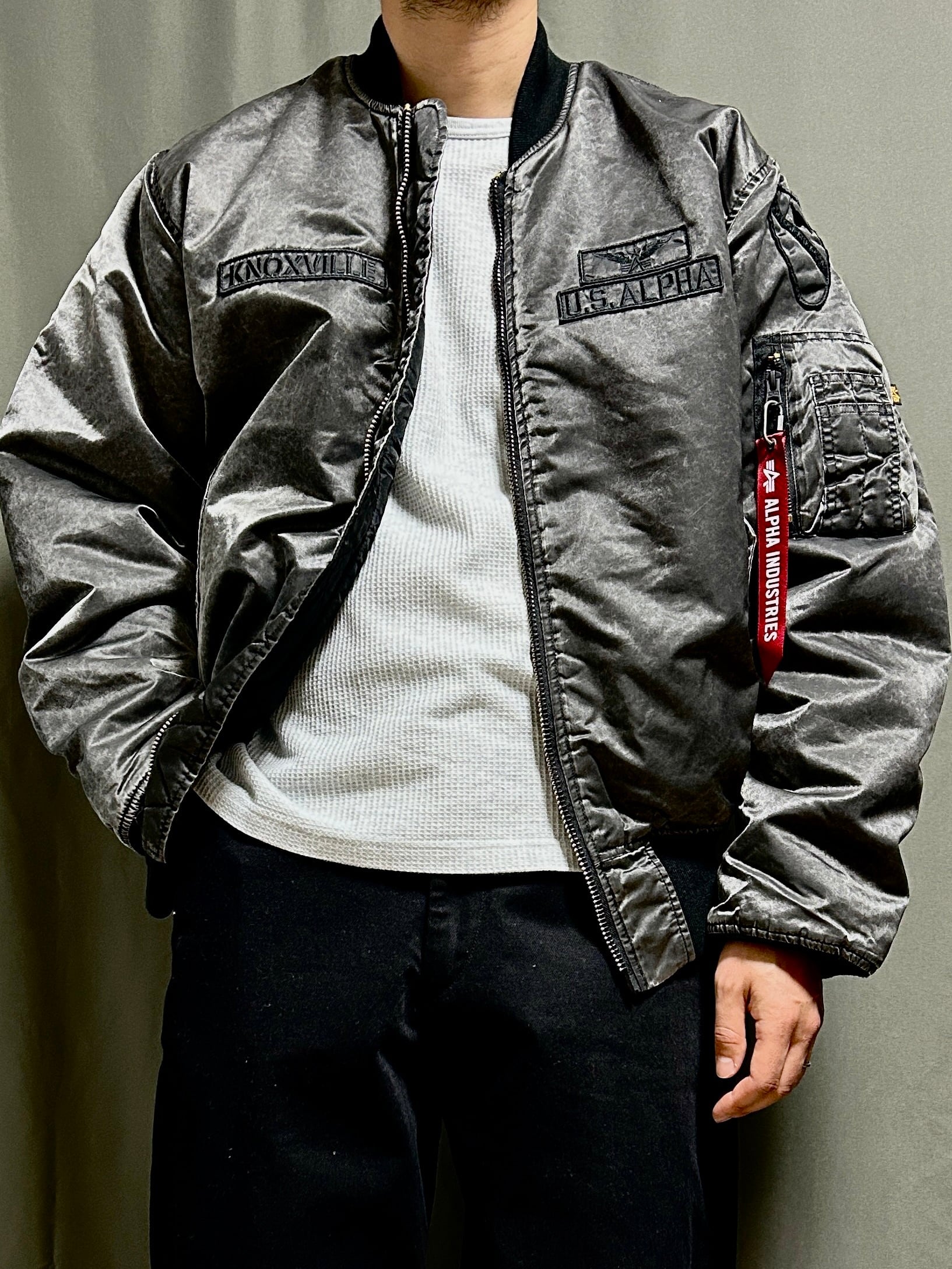 alpha industries】MA-1 AIR CREW SCRATCH CORE SPEC 新品未使用