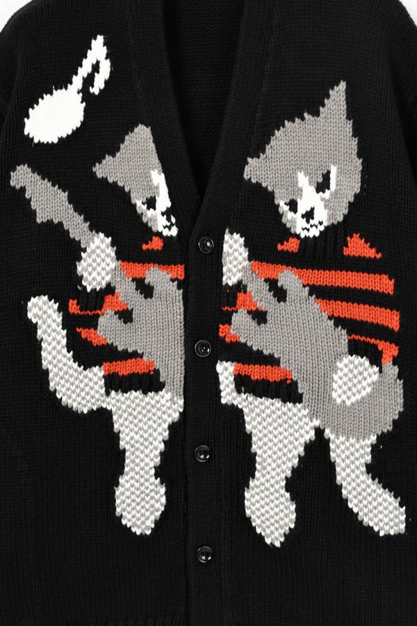LAD MUSICIAN【ラッドミュージシャン】CARDIGAN (2223-012 BLACK SIZE