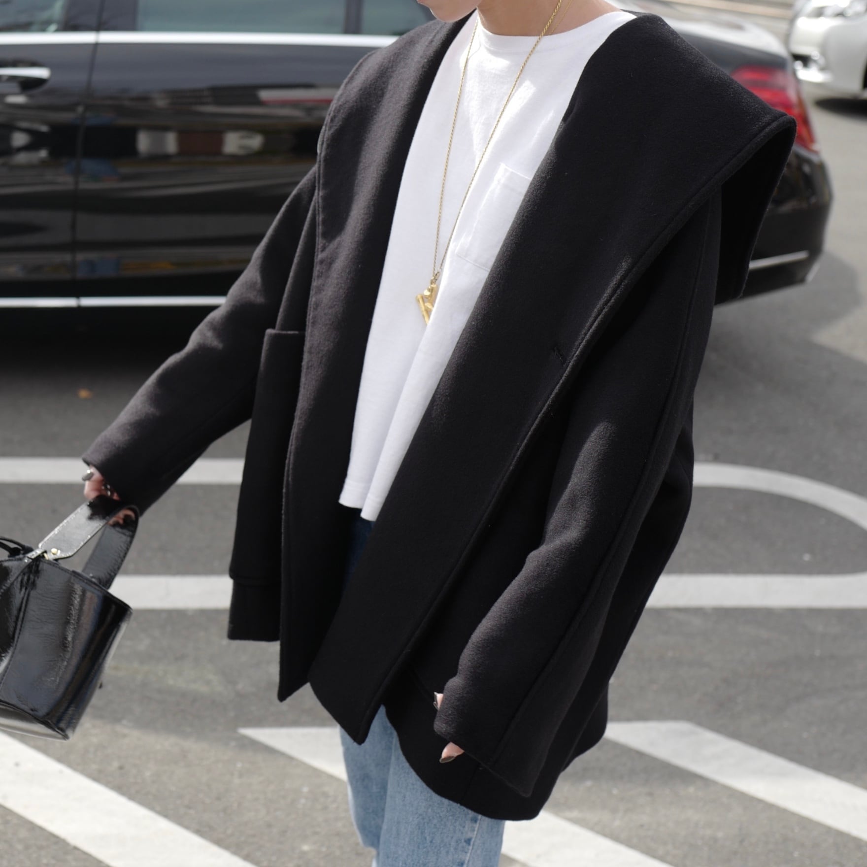 Short Opera Coat Black | gypsohila