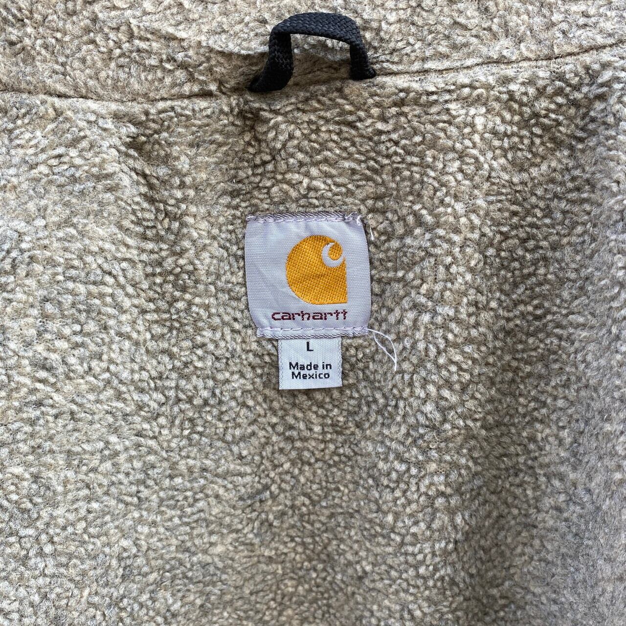 Carhartt カーハート ダック地 モックネックベスト メンズL 古着 ボア