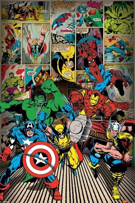 マーベル・コミック Marvel Comics Here Come The Heroes MARVEL 輸入
