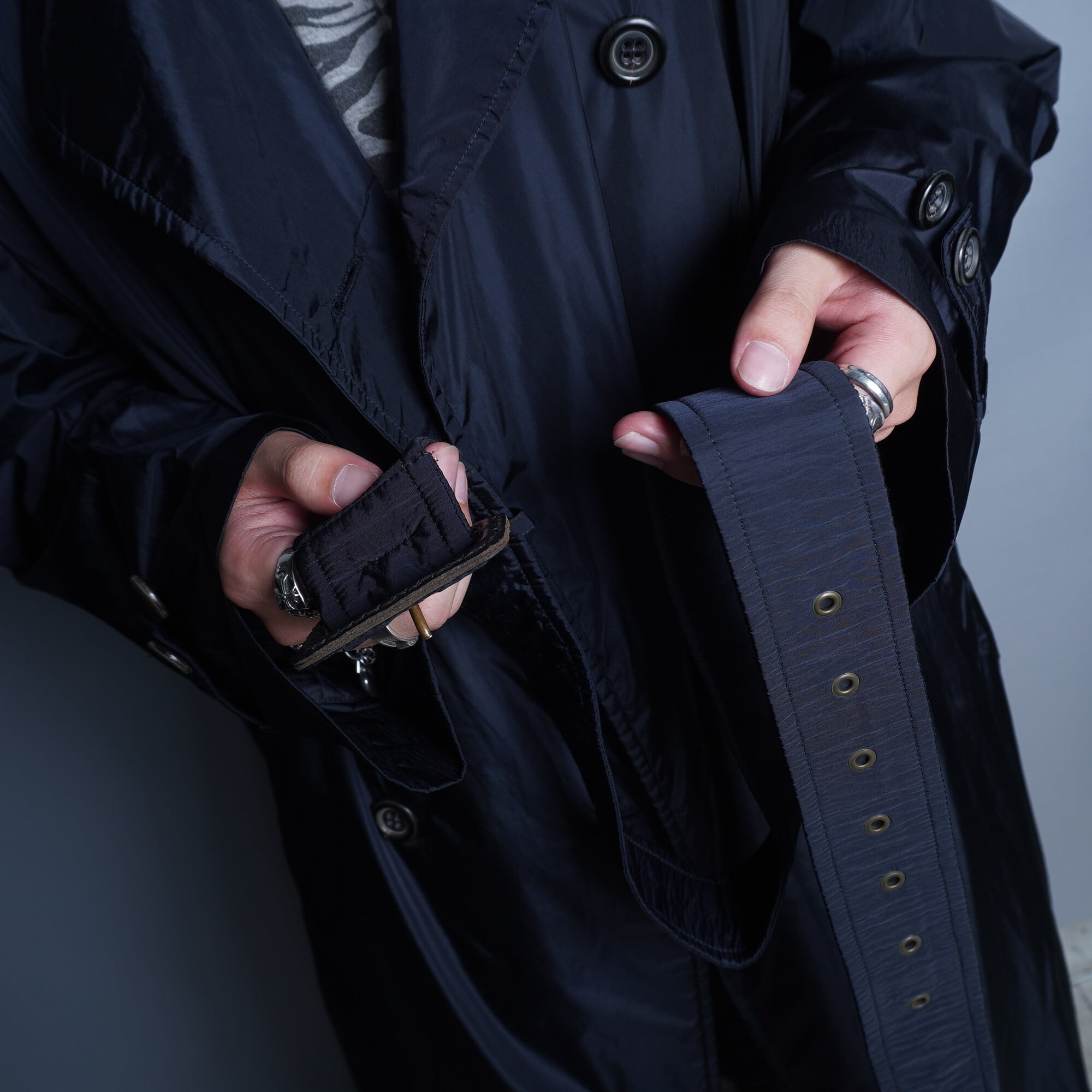 JIL SANDER】ジルサンダー 本人期 ドイツ製 NYLONステンカラーコート