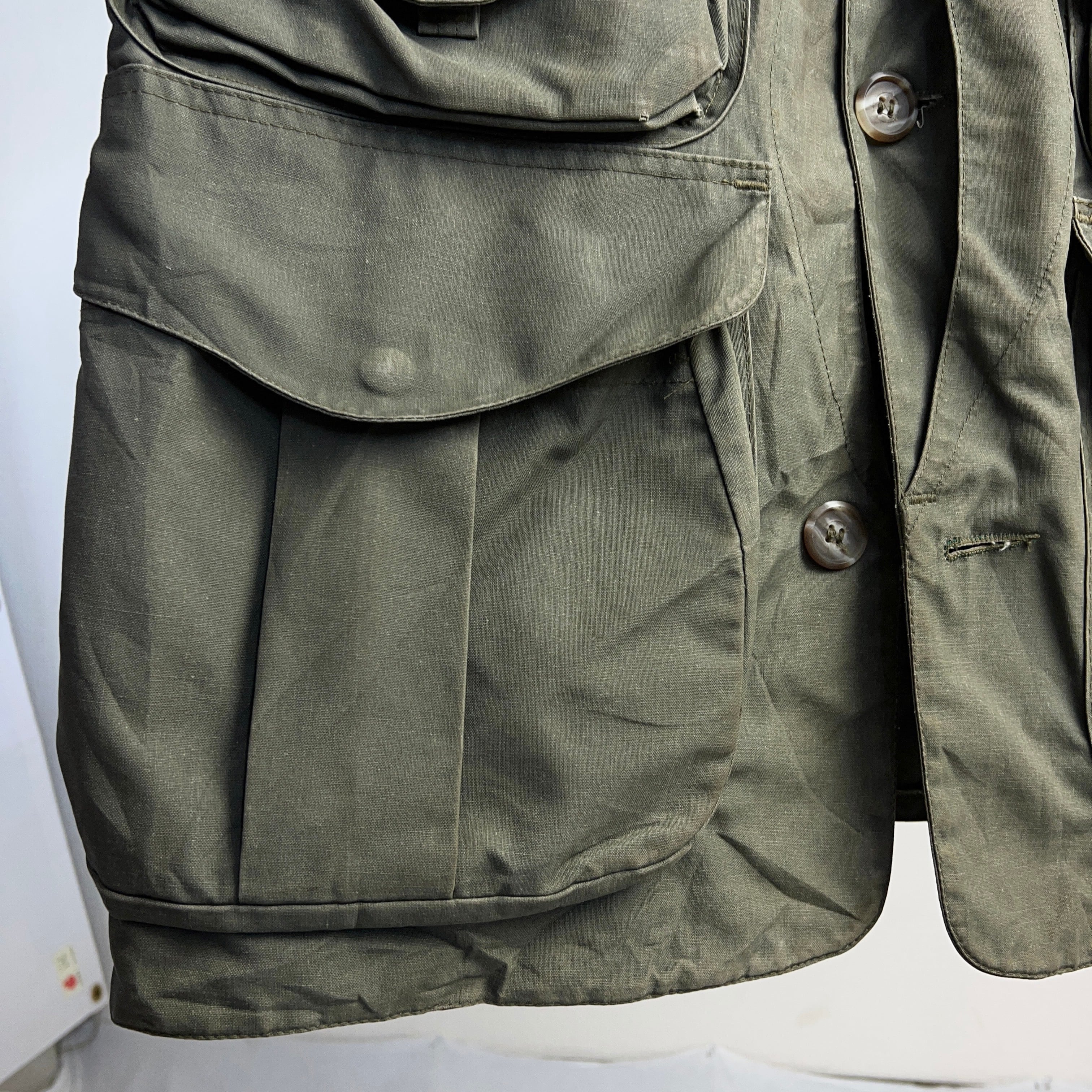 1980's FILSON FISHING VEST ARMYGREEN SIZE M フィルソン