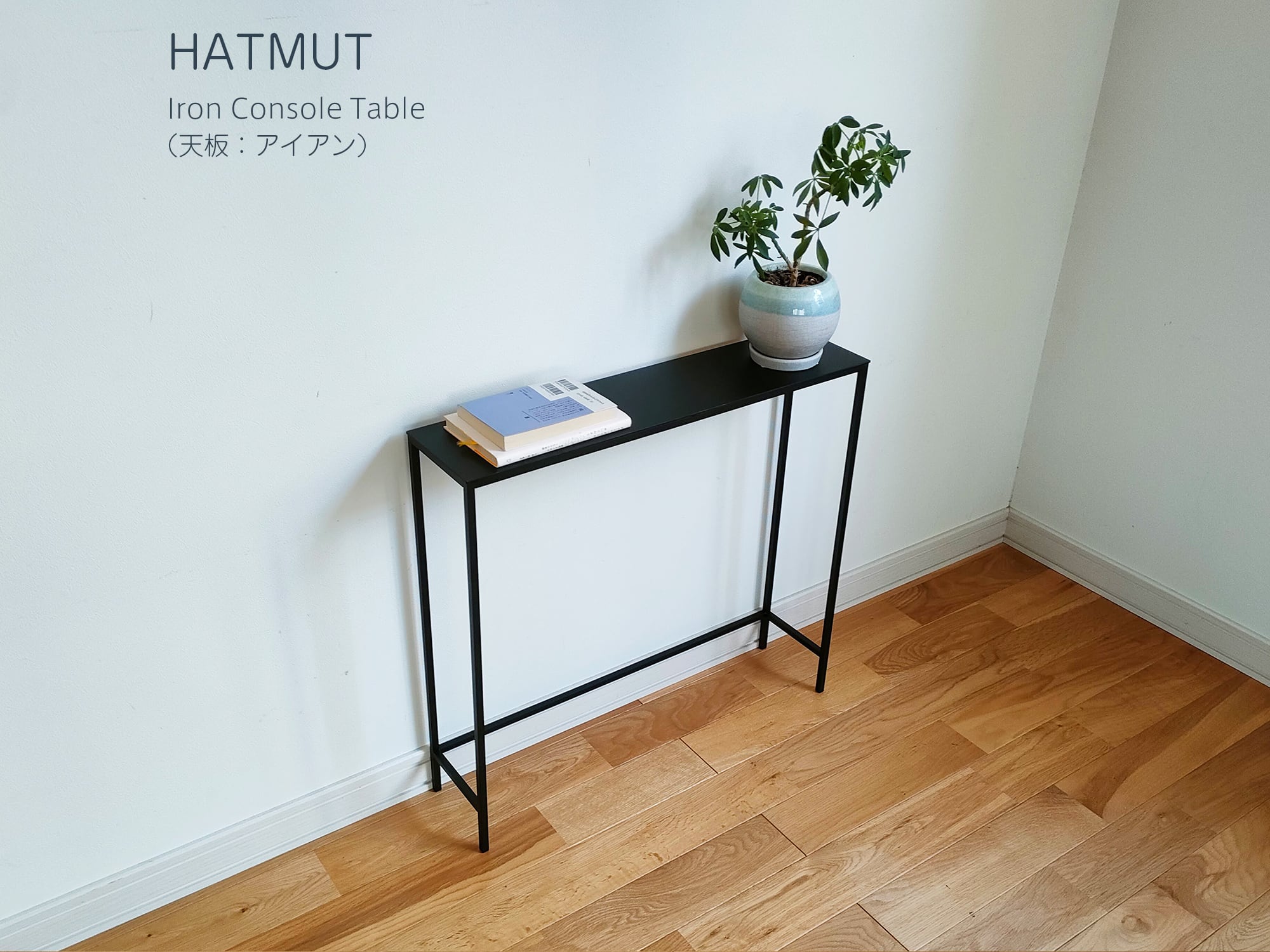 Iron Console Table】アイアンコンソールテーブル（天板：アイアン