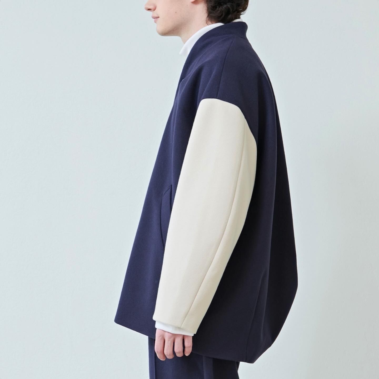 KELEN】 NO COLLAR EGG JACKET “RIOT” ケレン ノーカラーエッグ