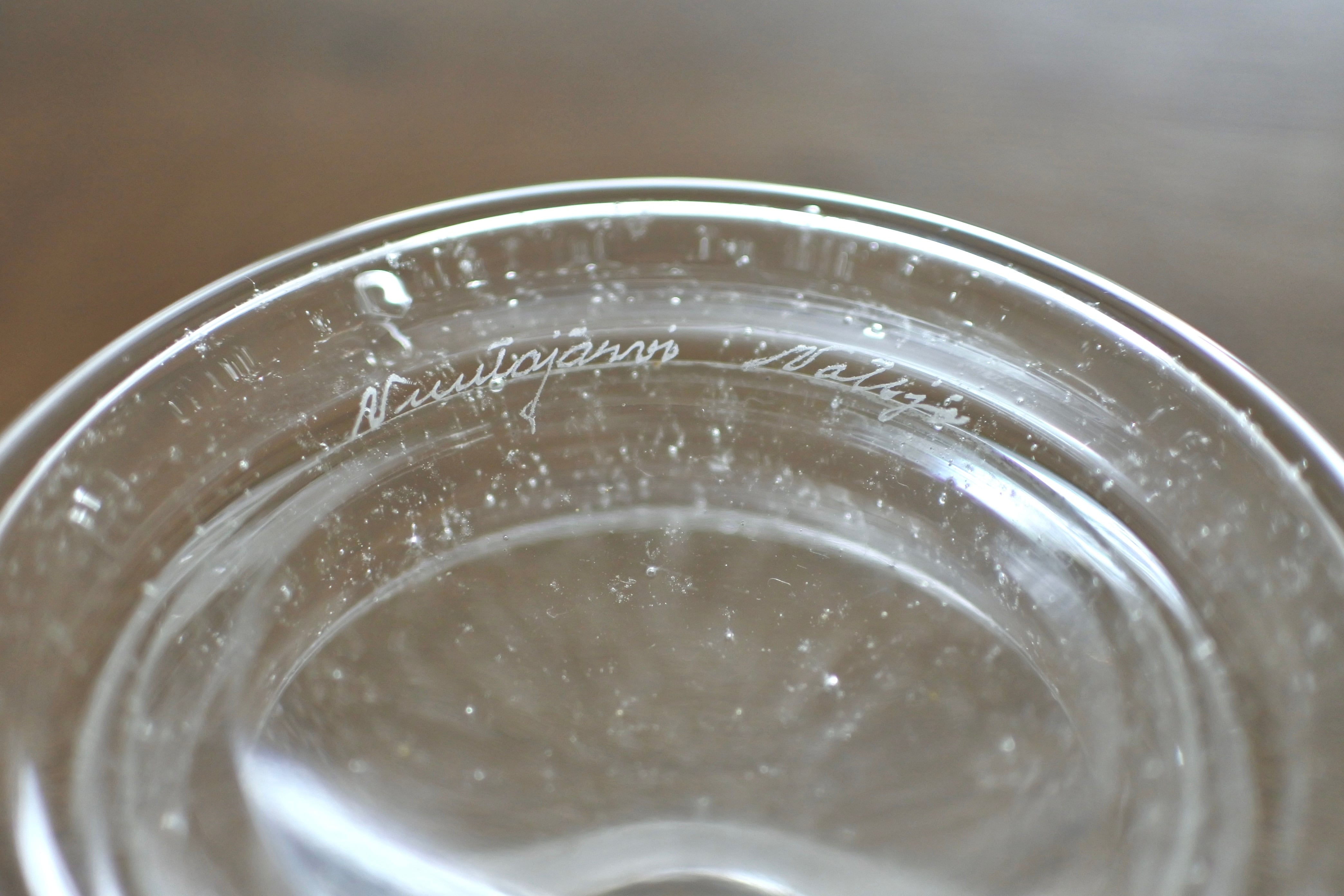 vintage ARABIA NUUTAJÄRVI sargasso N559 clear vase / ヴィンテージ