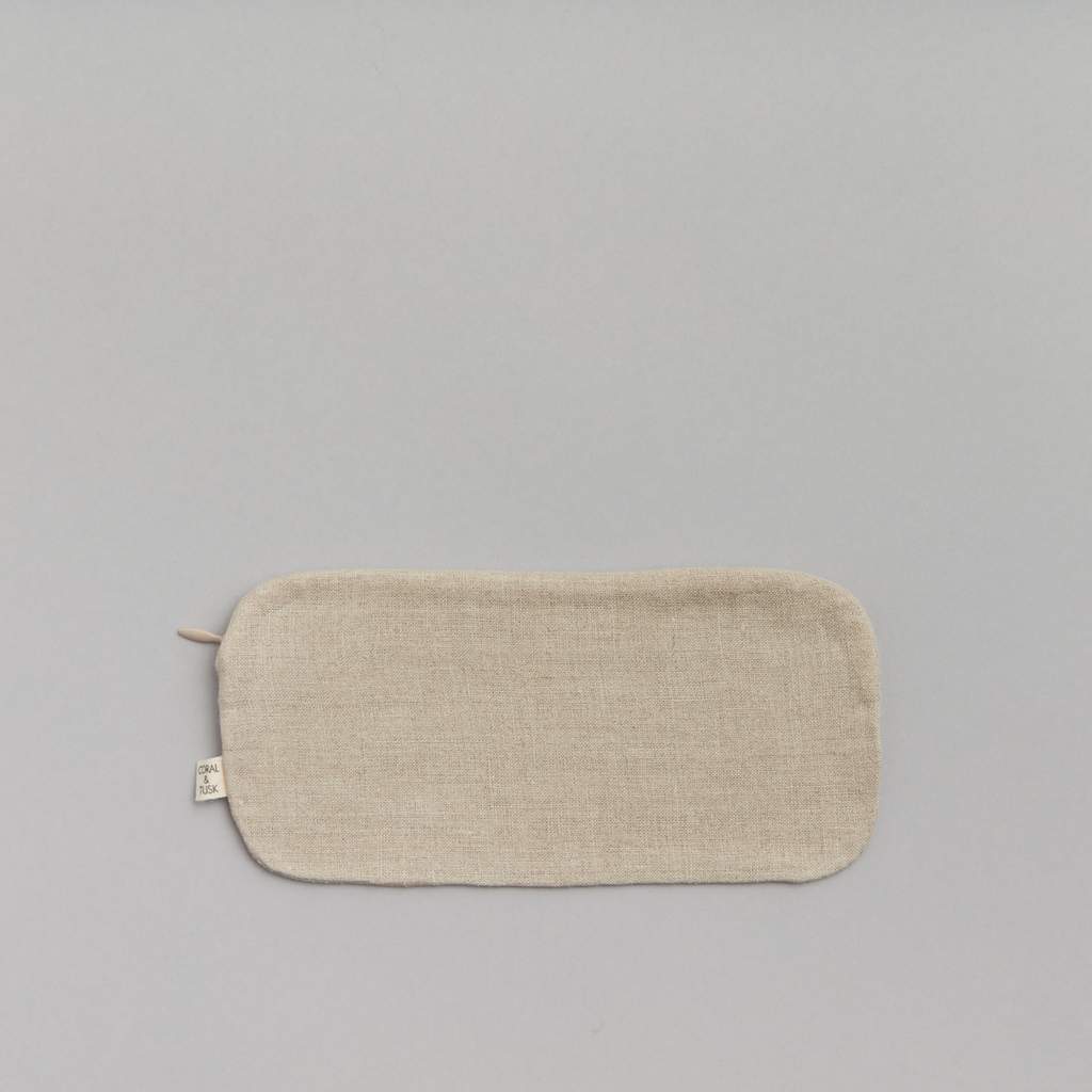 CORAL&TUSK [Glasses Pouch] メガネモチーフ 刺繍 ポーチ(コーラル