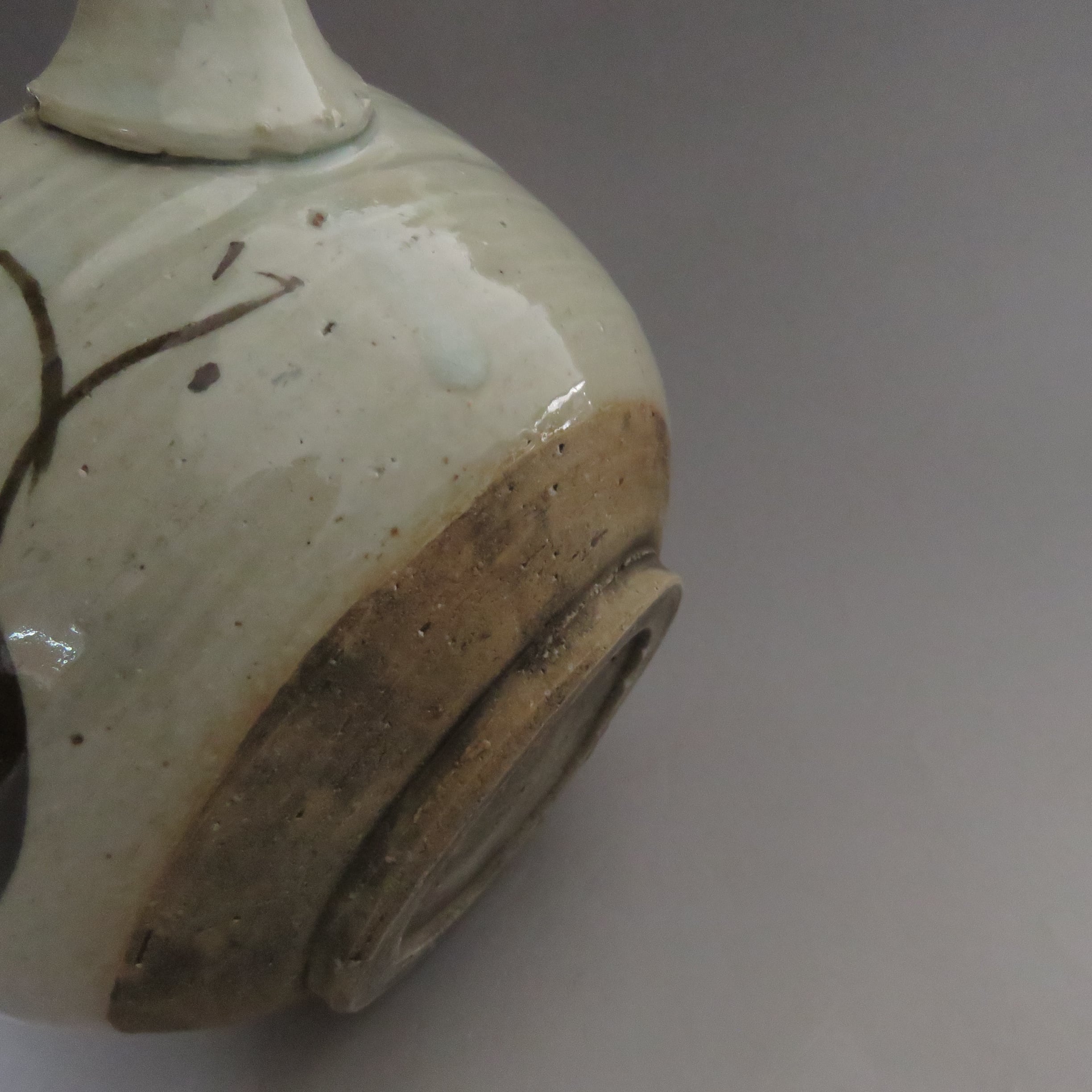 時代 絵瀬戸 片口 鉢 1300㏄ 明治期(1890年)頃 水切れ良 大型 抹茶注ぎ