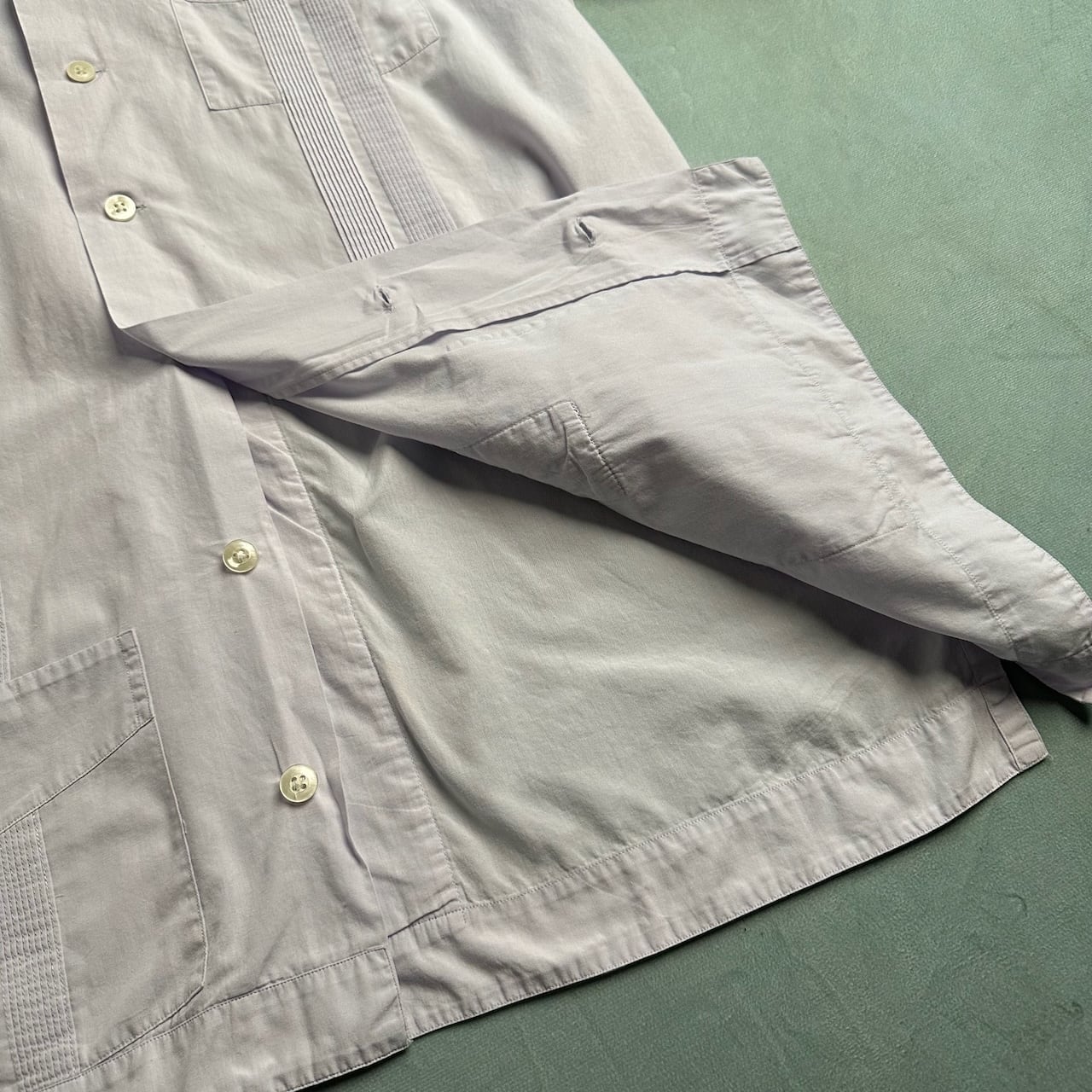 90s Ralph ラルフローレン JAVA キューバシャツ 半袖シャツ パープル