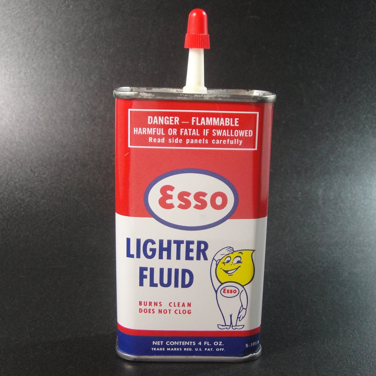 ☆1950's ENCO ESSO エッソ オイルドロップ ビンテージ オイル缶 所