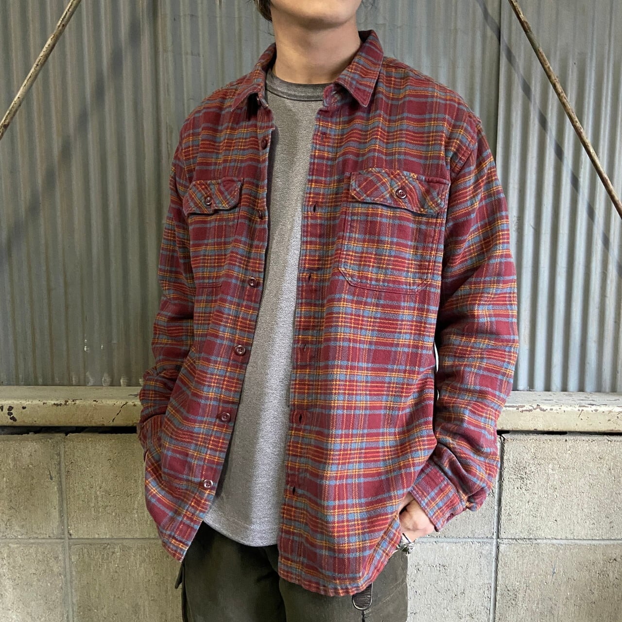 patagonia パタゴニア オーガニックコットン チェック柄 ライト