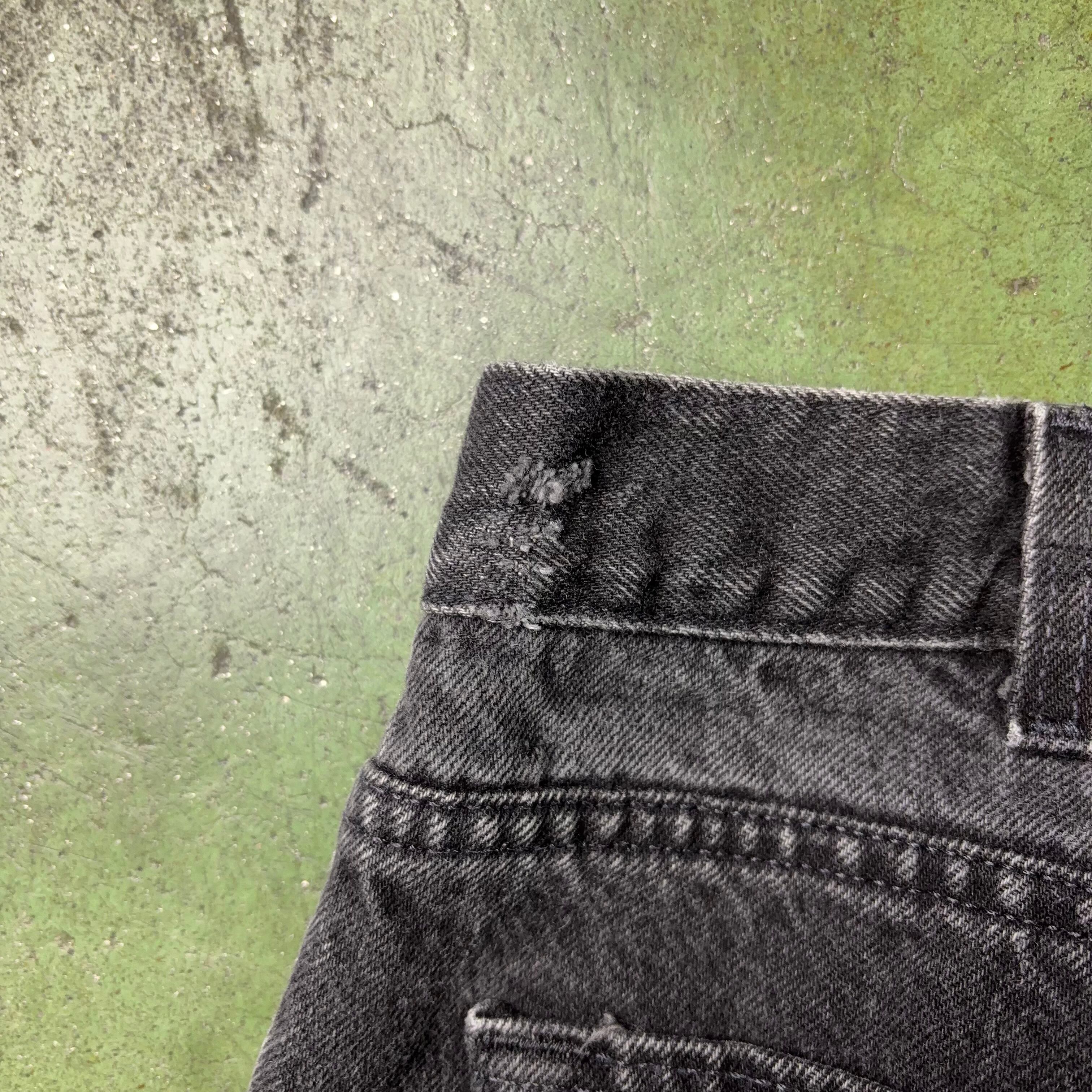 OLD GAP Black Denim Tapered Pants W36 MADE IN USA オールドギャップ