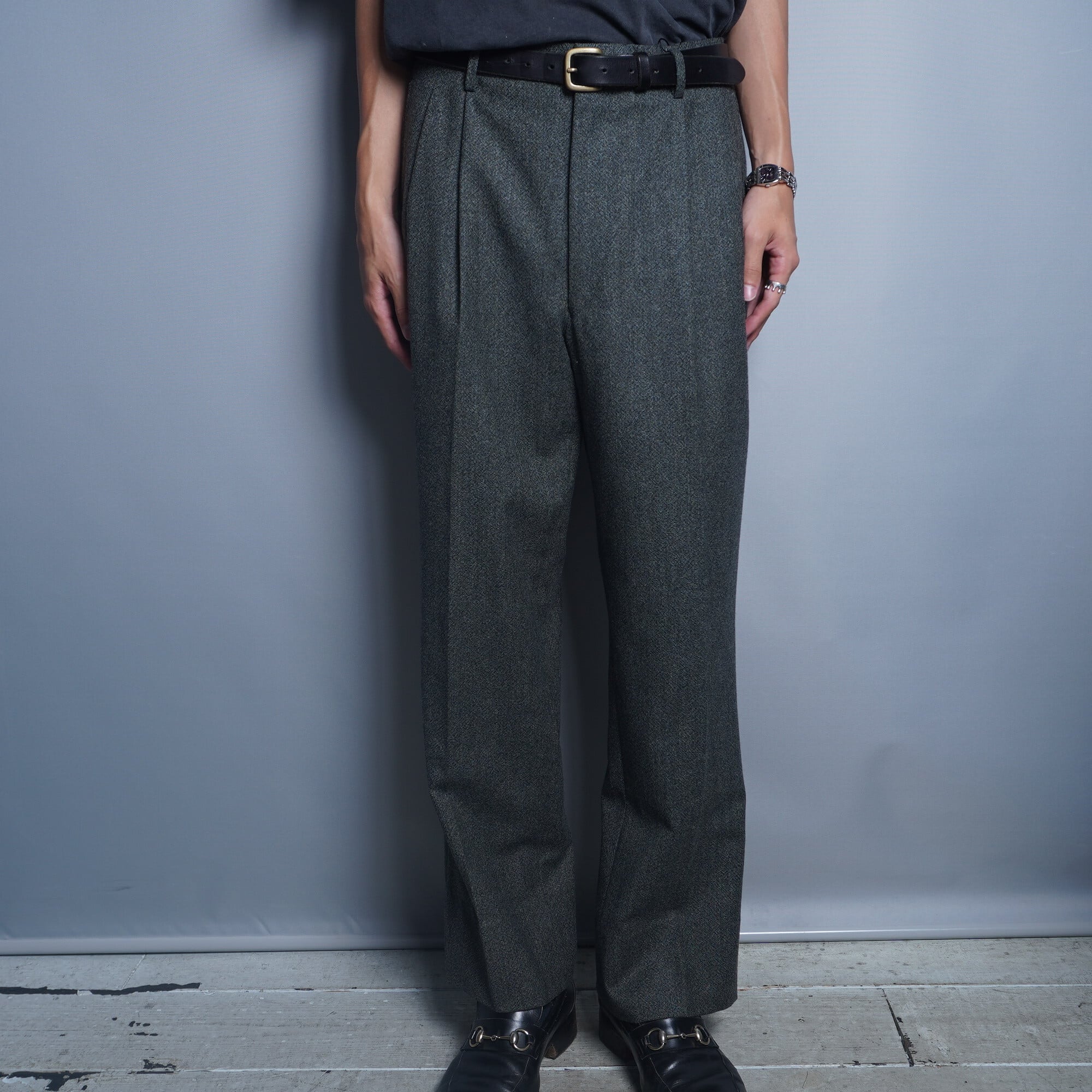 BALENCIAGA】バレンシアガ 2タックスラックス グレー | ブランド古着屋