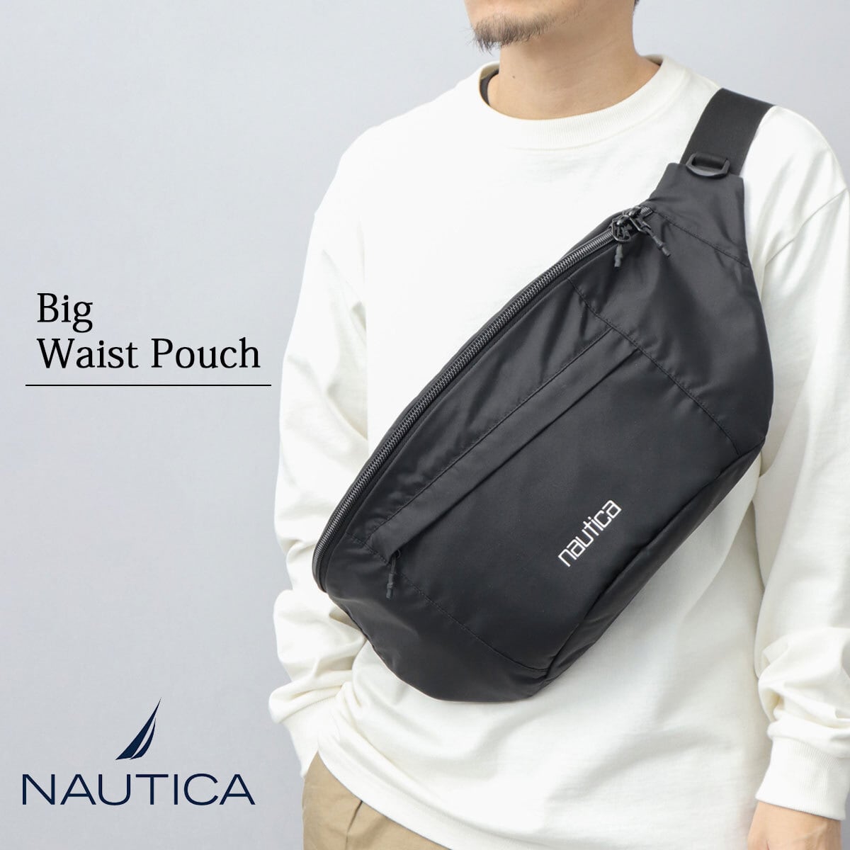 SNY-029 NAUTICA ノーティカ ビッグボディバッグ ウエストバッグ 斜め